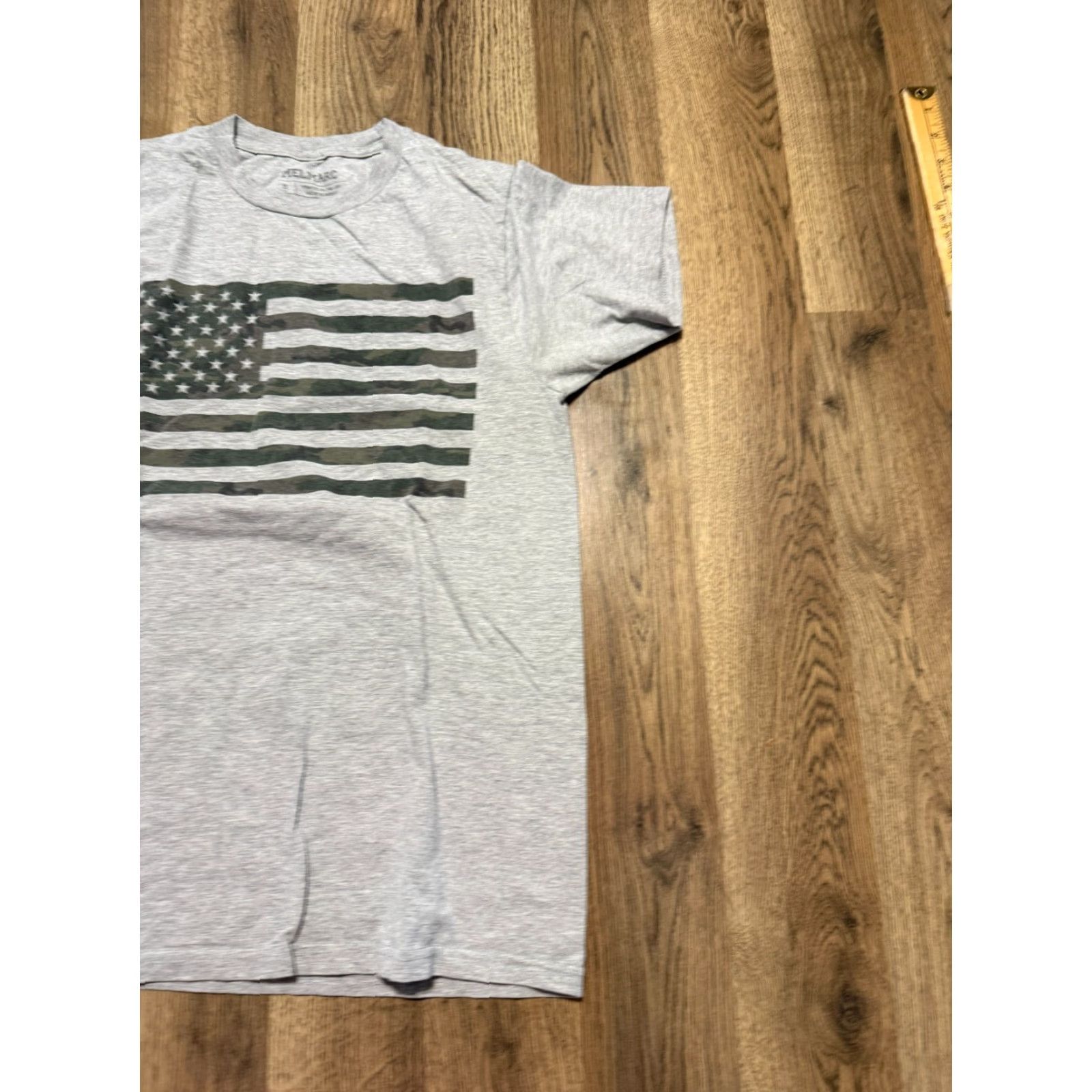Vintage Melmarc Shirt Men's Small Gray Green Brown American Flag Camouflage Print Shirt Size US S / EU 44-46 / 1 - 2 Thumbnail