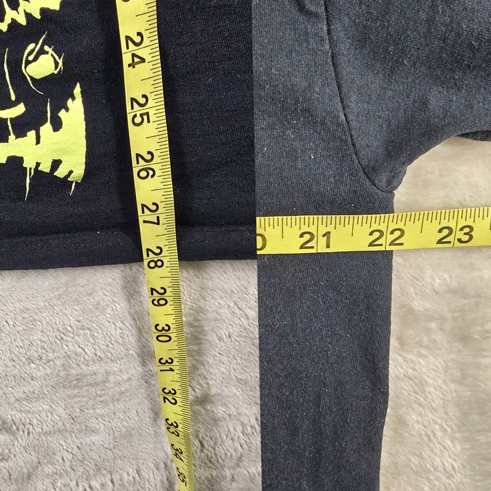 Fruit Of The Loom Vintage Jack O Lantern Black T Shirt Size XL Halloween Size US XL / EU 56 / 4 - 9 Thumbnail