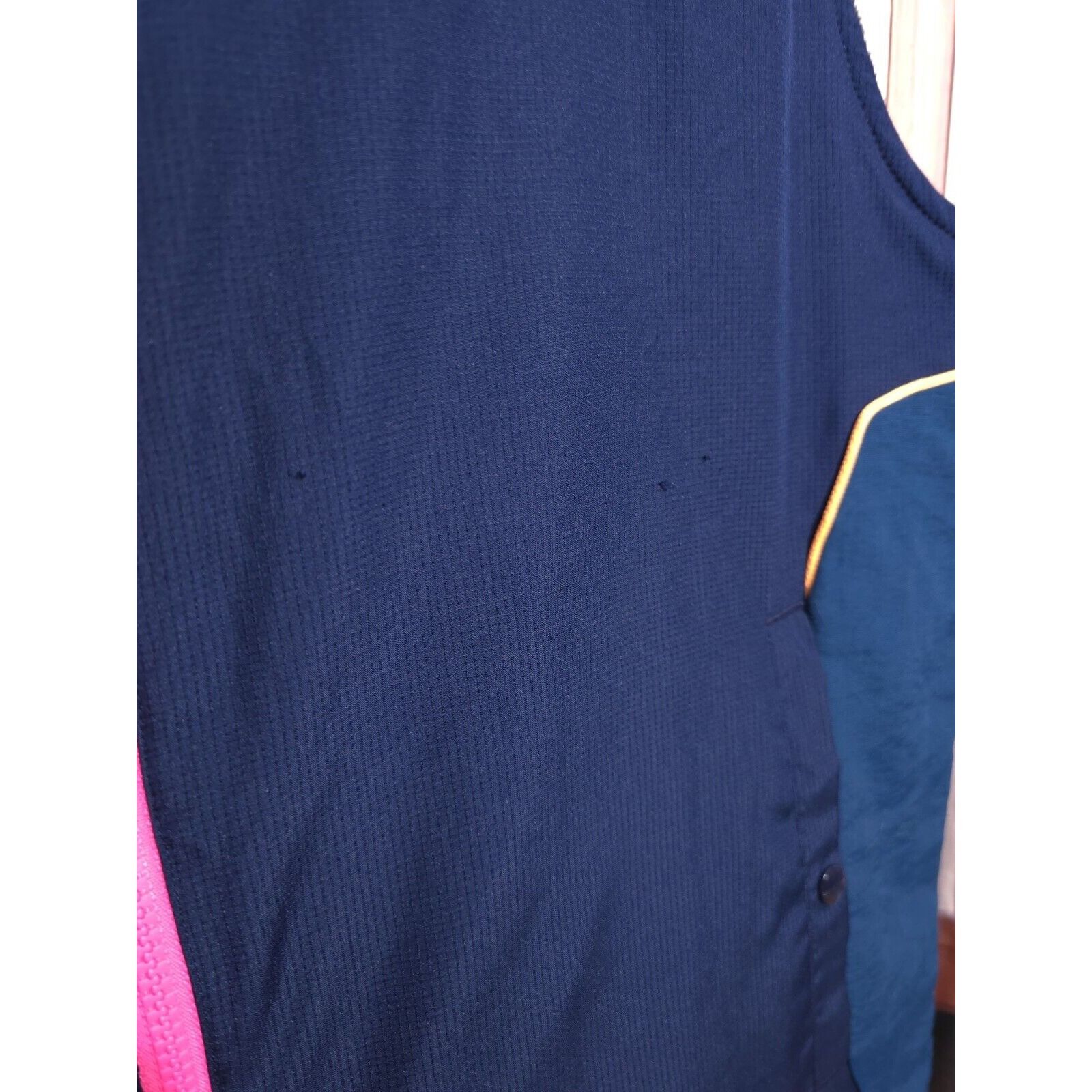 Adidas ADIDAS Womens Sleeveless Tracksuit Top Jacket Large Navy Blu Size L / US 10 / IT 46 - 5 Thumbnail