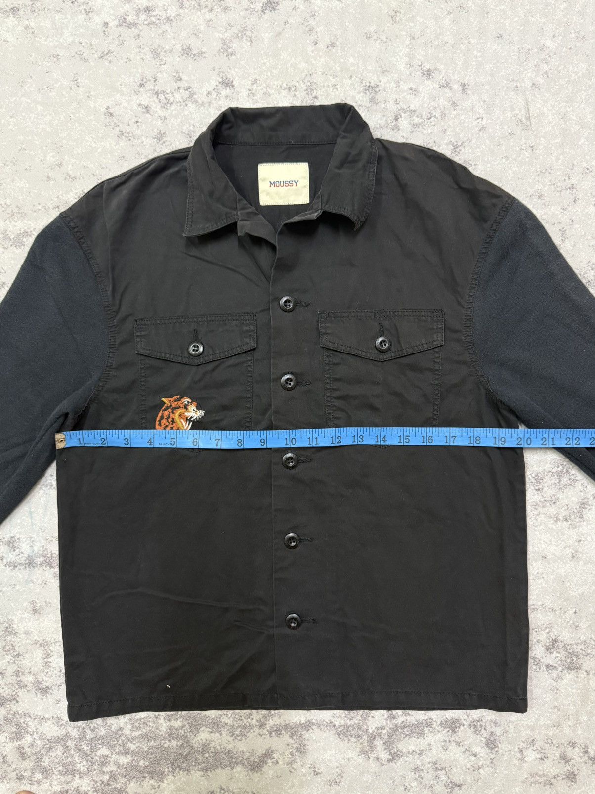 MOUSSY Moussy shirt jacket mixed material with tiger embroidered Size S / US 4 / IT 40 - 15 Thumbnail