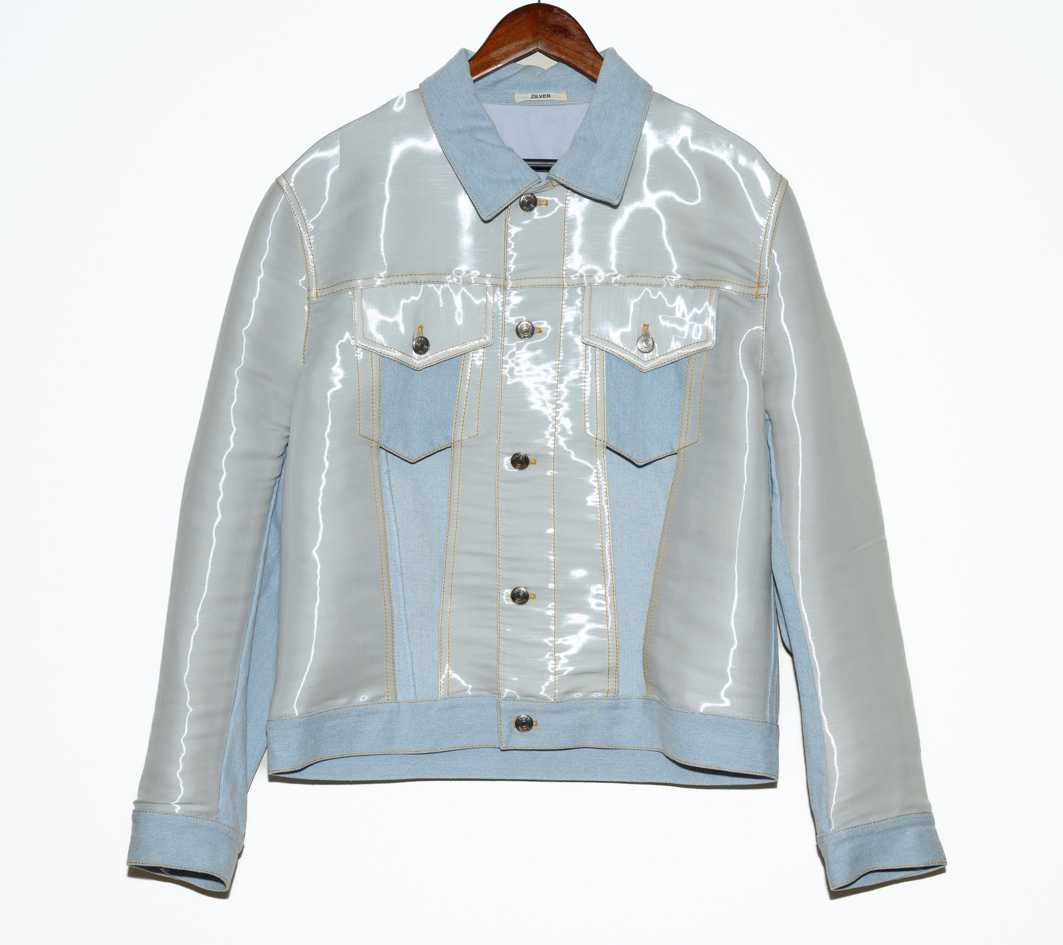 Other Zilver Demin Cut Out Reflective Jacket Size L Size L / US 10 / IT 46 - 1 Thumbnail