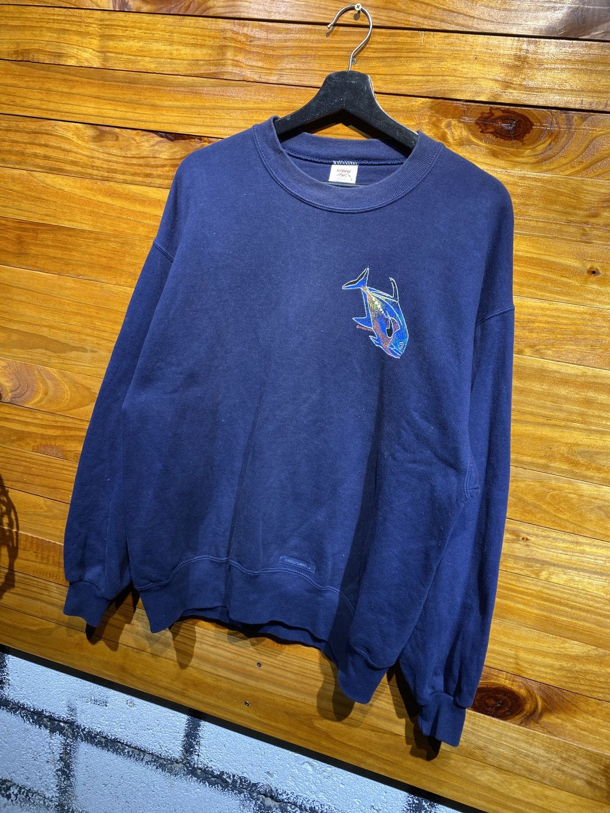 Vintage Vintage Crazy Shirt Hawaii Ulu’a Graphic Navy Blue Size US M / EU 48-50 / 2 - 8 Thumbnail