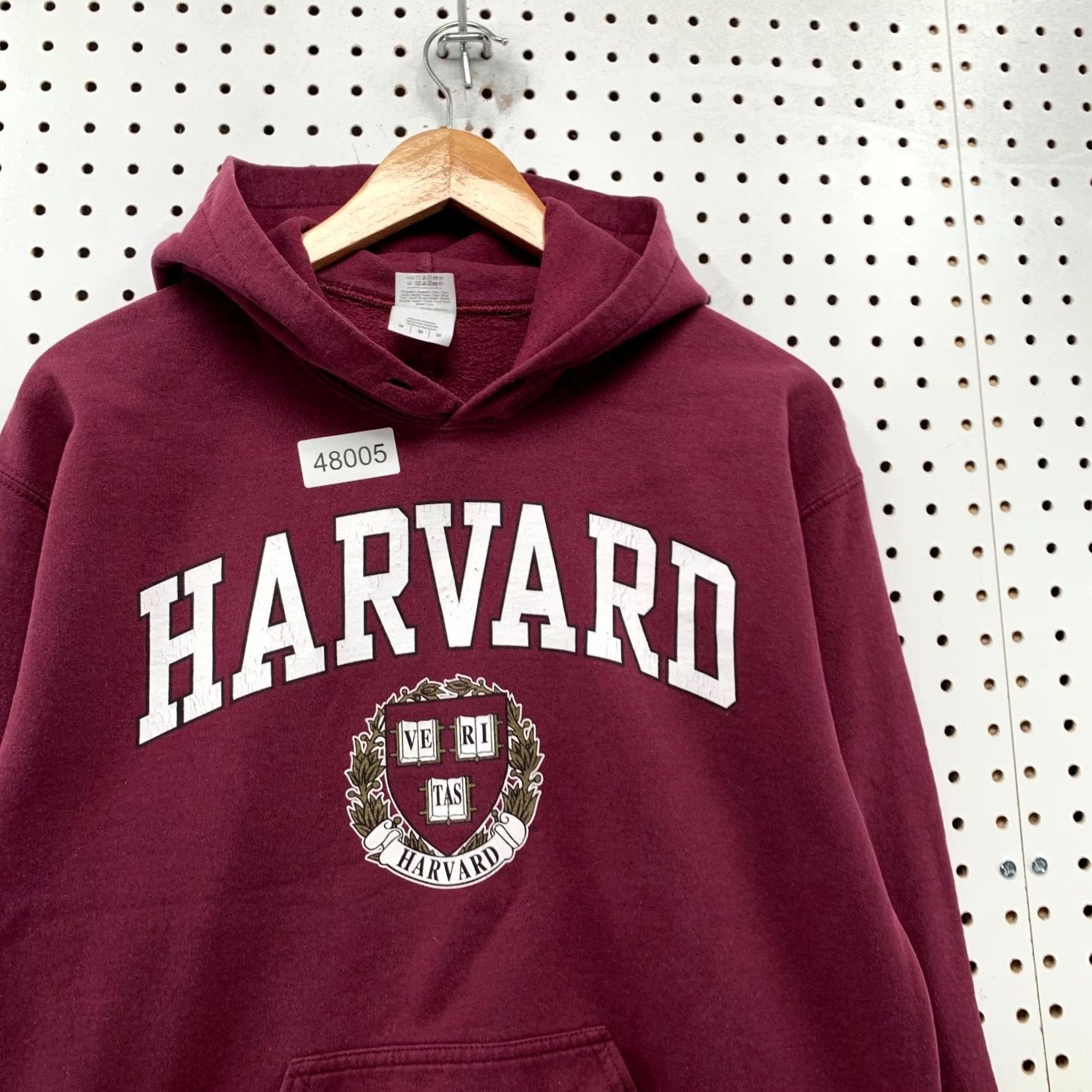 Gildan Harvard University Hoodie Sweatshirt Mens M Burgundy Fleece Hooded Pullover Size US M / EU 48-50 / 2 - 7 Thumbnail