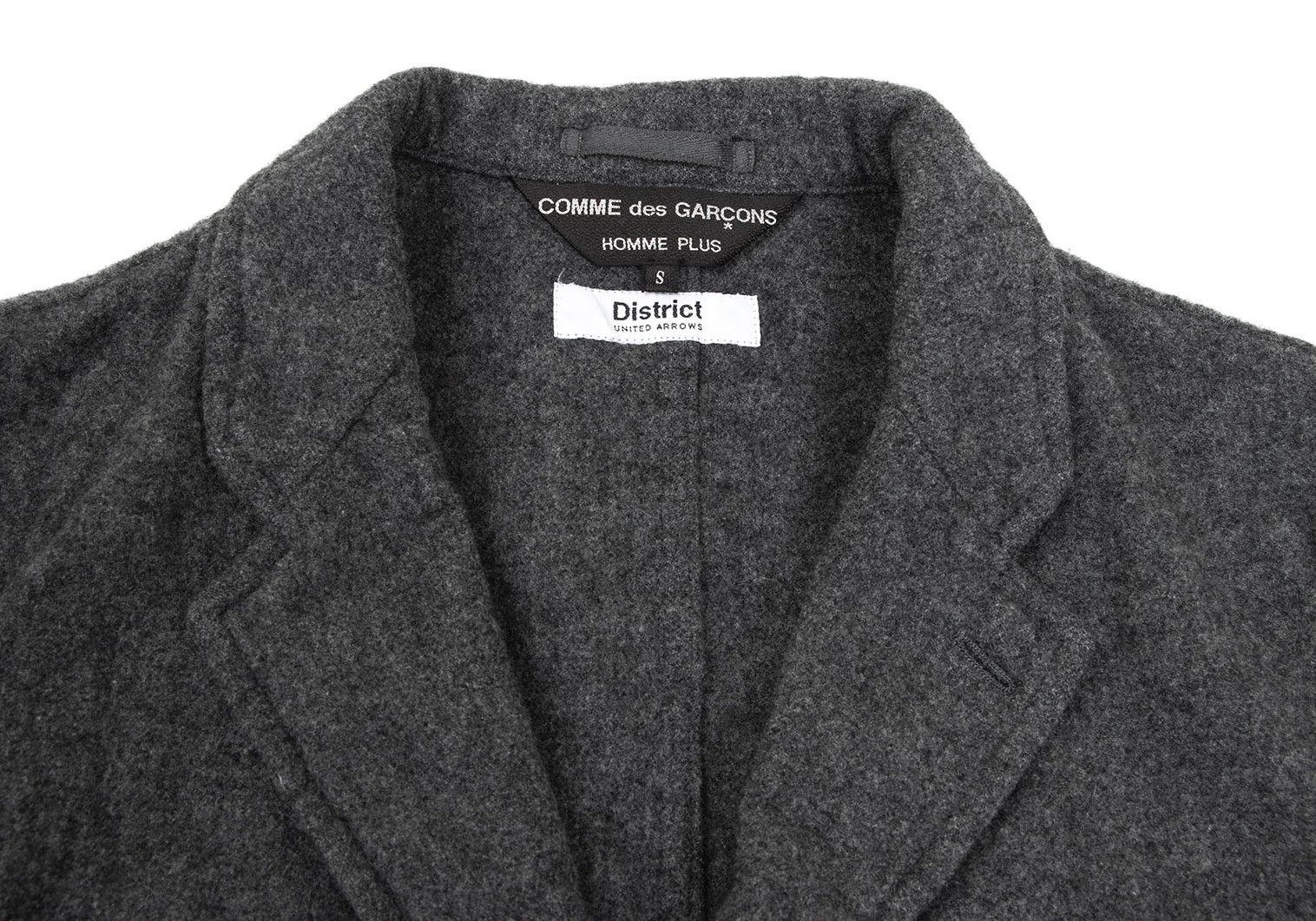 Comme des Garcons Homme Plus Wool-Blend Patch Pocket Jacket in Gray Size S Size US S / EU 44-46 / 1 - 3 Thumbnail