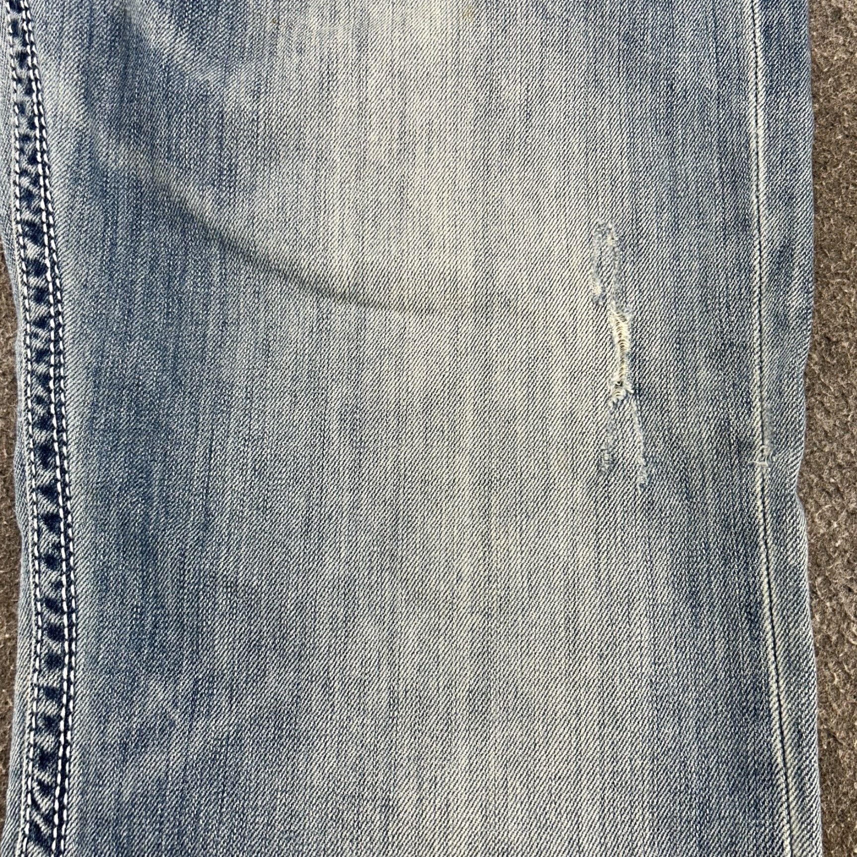 Vintage BKE Tyler Jeans Men 34S 34x31 Blue Relaxed Bootcut Light Wash Denim Size US 34 / EU 50 - 6 Thumbnail