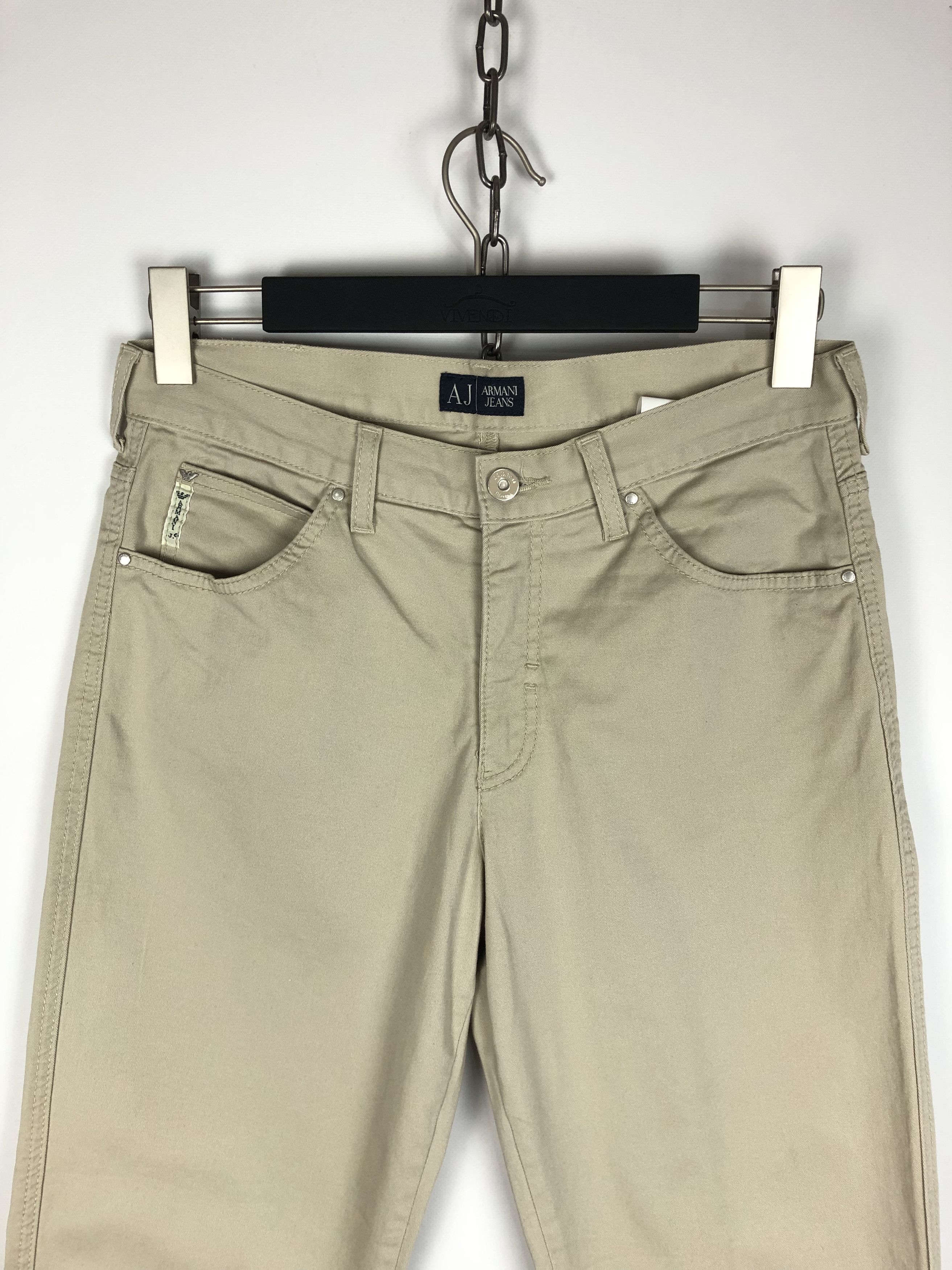 Armani Armani Jeans Chino Pants Back Logo Beige size 30x29 Size US 30 / EU 46 - 4 Thumbnail