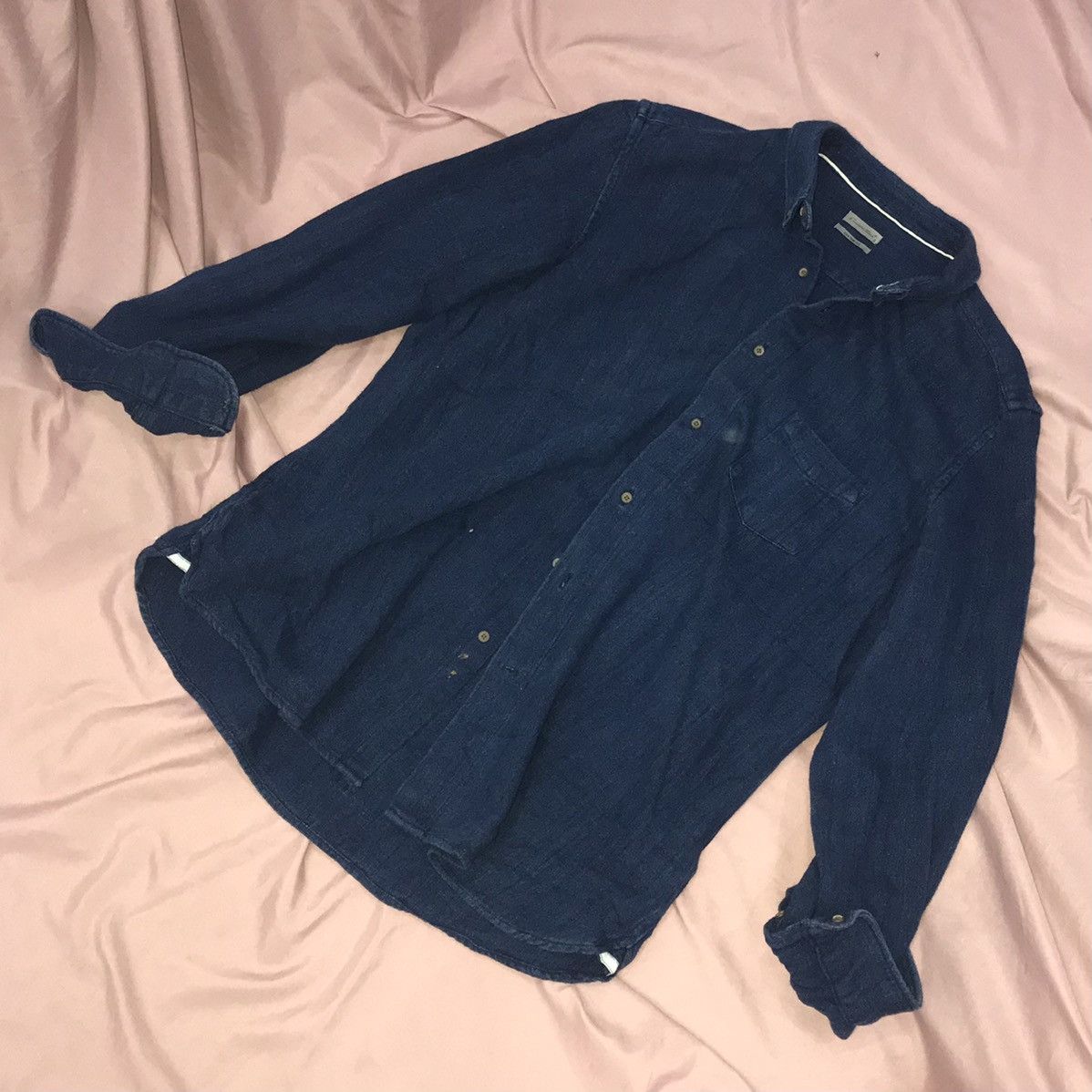 Indigo Indigo SASHIKO LIKE emidio tucci overshirt Size US L / EU 52-54 / 3 - 1 Thumbnail