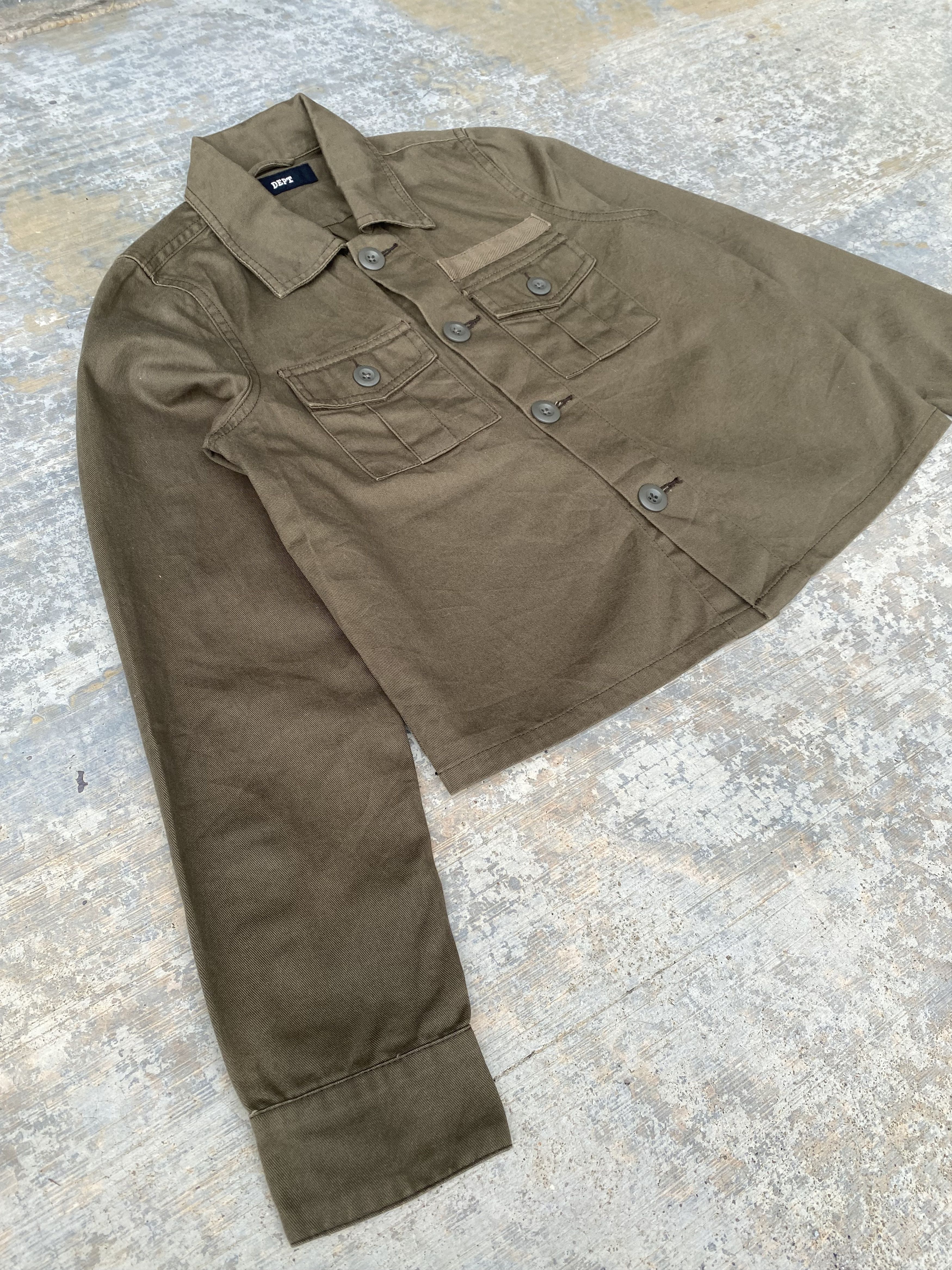 Japanese Brand DEPT olive green miltary jacket Size XS / US 0-2 / IT 36-38 - 5 Thumbnail