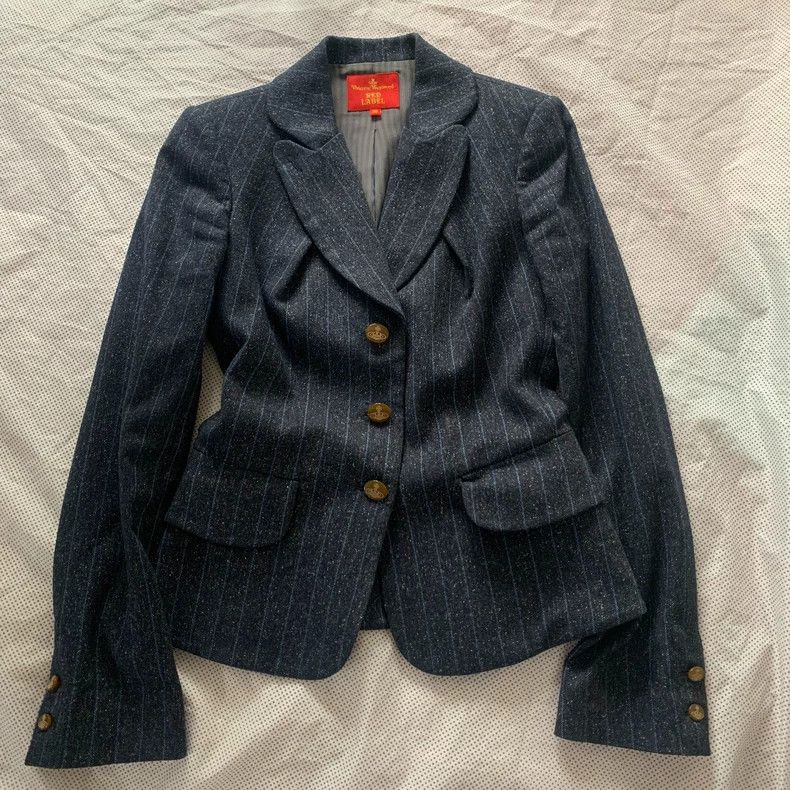 Other Vivienne Westwood Wool and silk striped star fabric suit Size XS / US 0-2 / IT 36-38 - 2 Thumbnail