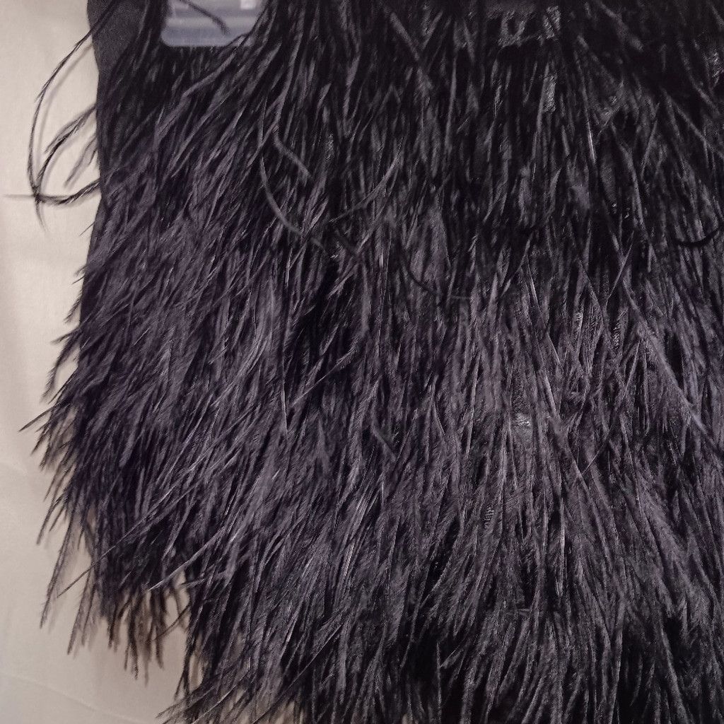 Missguided missguided, black hairy tube top w/zipper back, Size 6, nwot Size M / US 6-8 / IT 42-44 - 4 Thumbnail