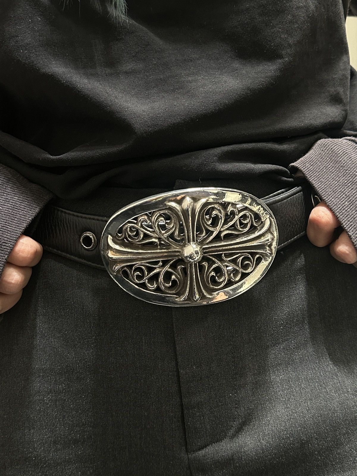 Chrome Hearts Chrome Hearts XL ‘Oval’ 4.5 in. Belt Buckle Size ONE SIZE - 9 Thumbnail
