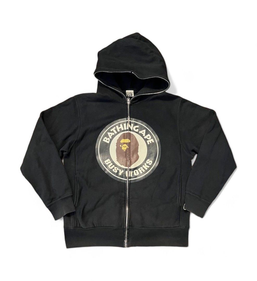 Bape Bape Archive Busy Work Full Zip-Up Hoodie Size US L / EU 52-54 / 3 - 1 Thumbnail