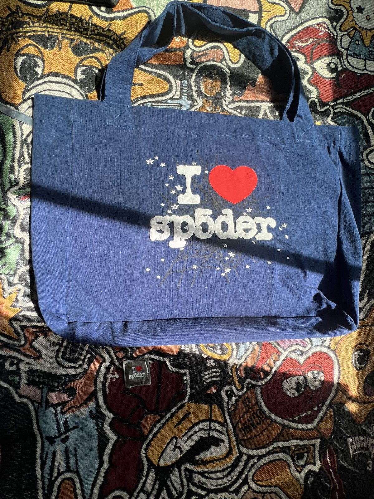 Sp5der 🩻Sp5der Souvenir Xl Tote Bag🩻 Size ONE SIZE - 3 Thumbnail