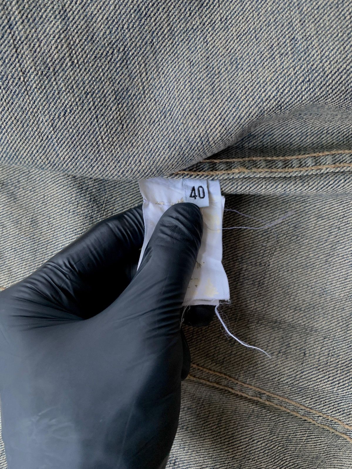 Helmut Lang FREE TAX! Stained Wash Denim Jacket Size US XS / EU 42 / 0 - 17 Thumbnail