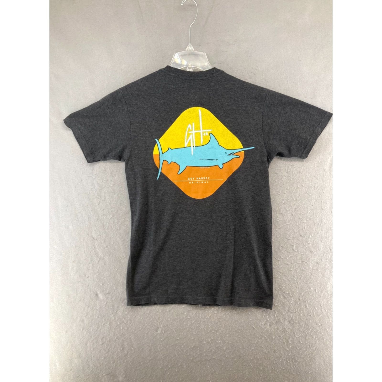 Guy Harvey Guy Harvey AFTCO Mens TShirt Small Gray Sailfish Classic Fit Size US S / EU 44-46 / 1 - 7 Thumbnail