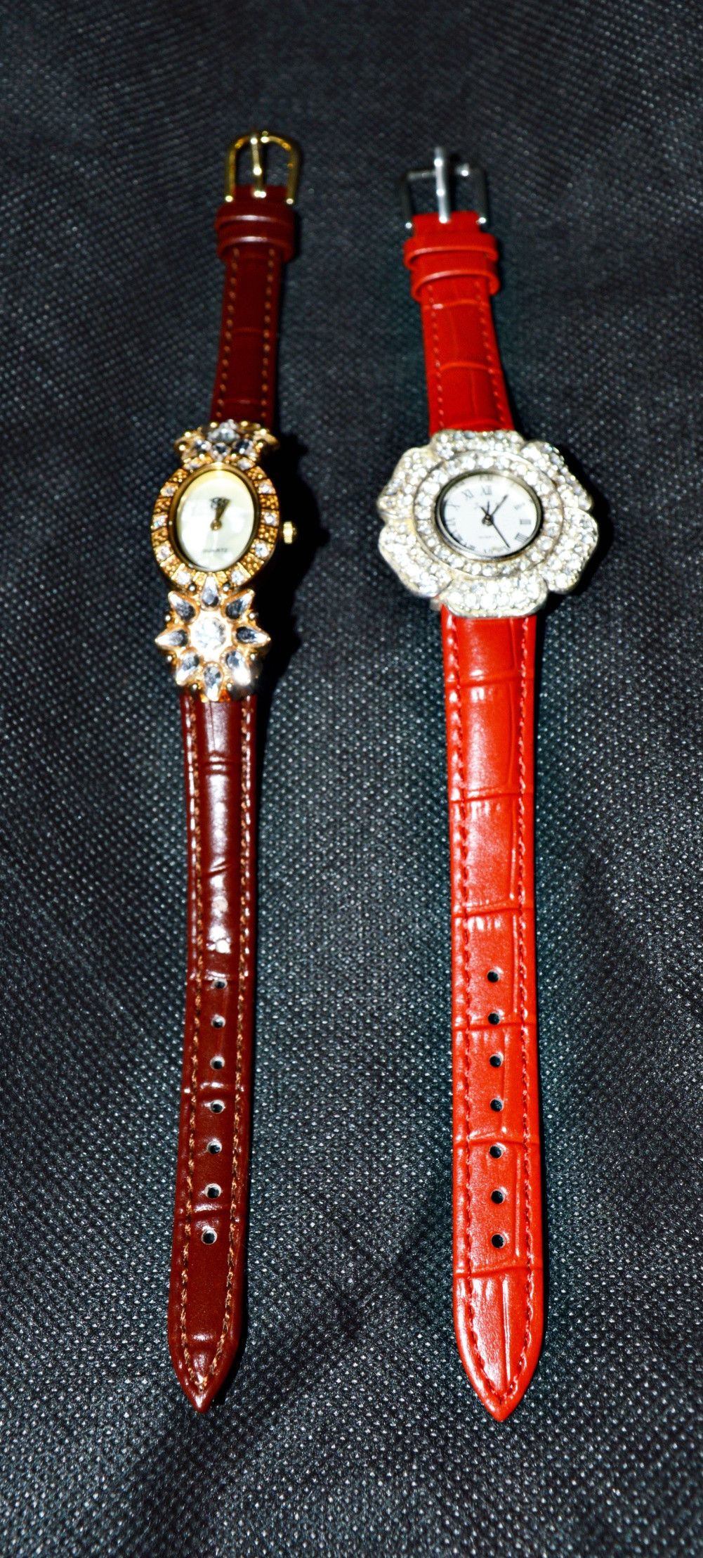 Handmade VINTAGE WATCHES RHINESTONES SERVICED NEW BANDS BATTERIES Size ONE SIZE - 2 Thumbnail