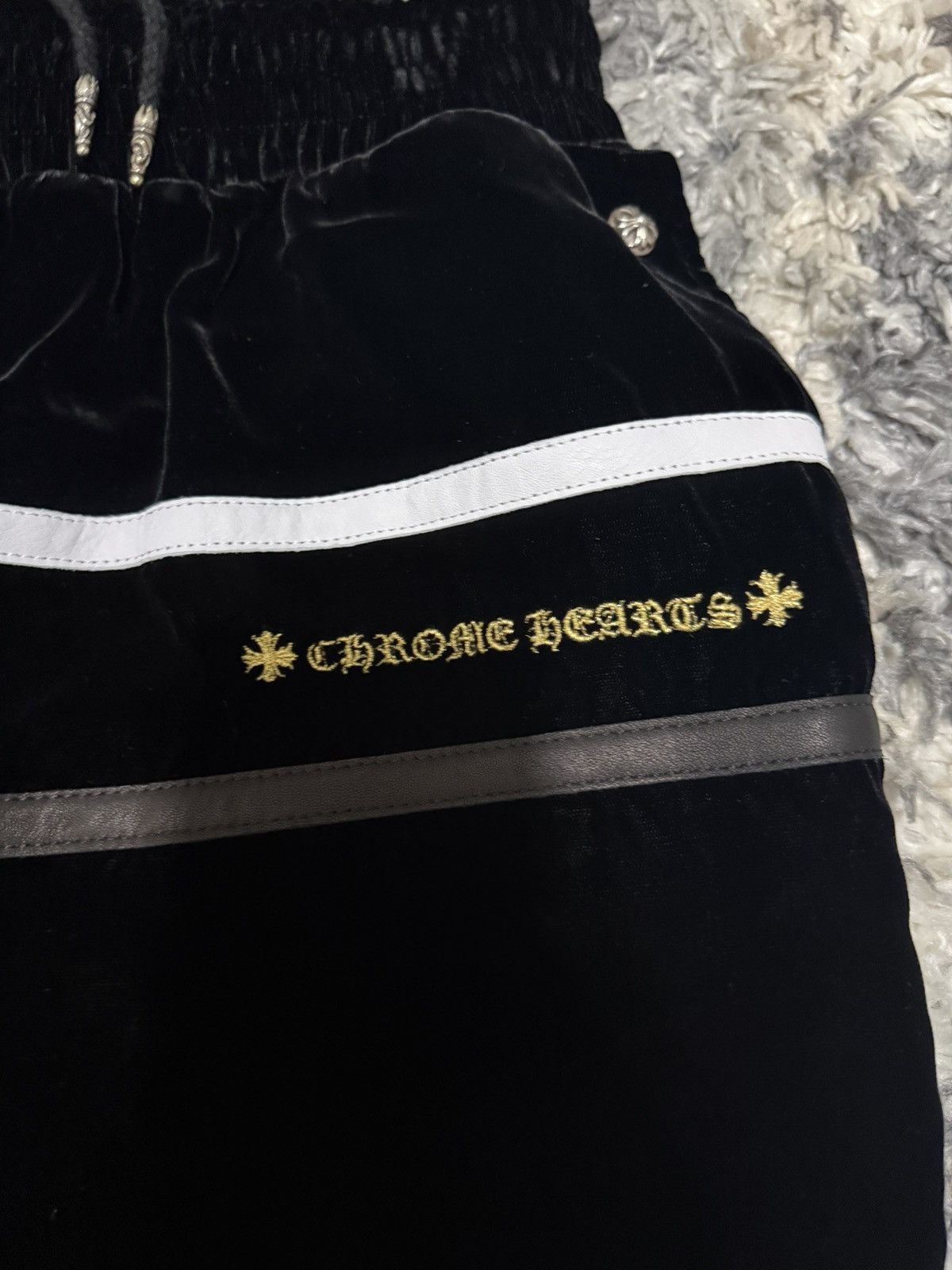 Chrome Hearts Chrome Hearts Velour Y Not Trackpant Size US 32 / EU 48 - 3 Thumbnail