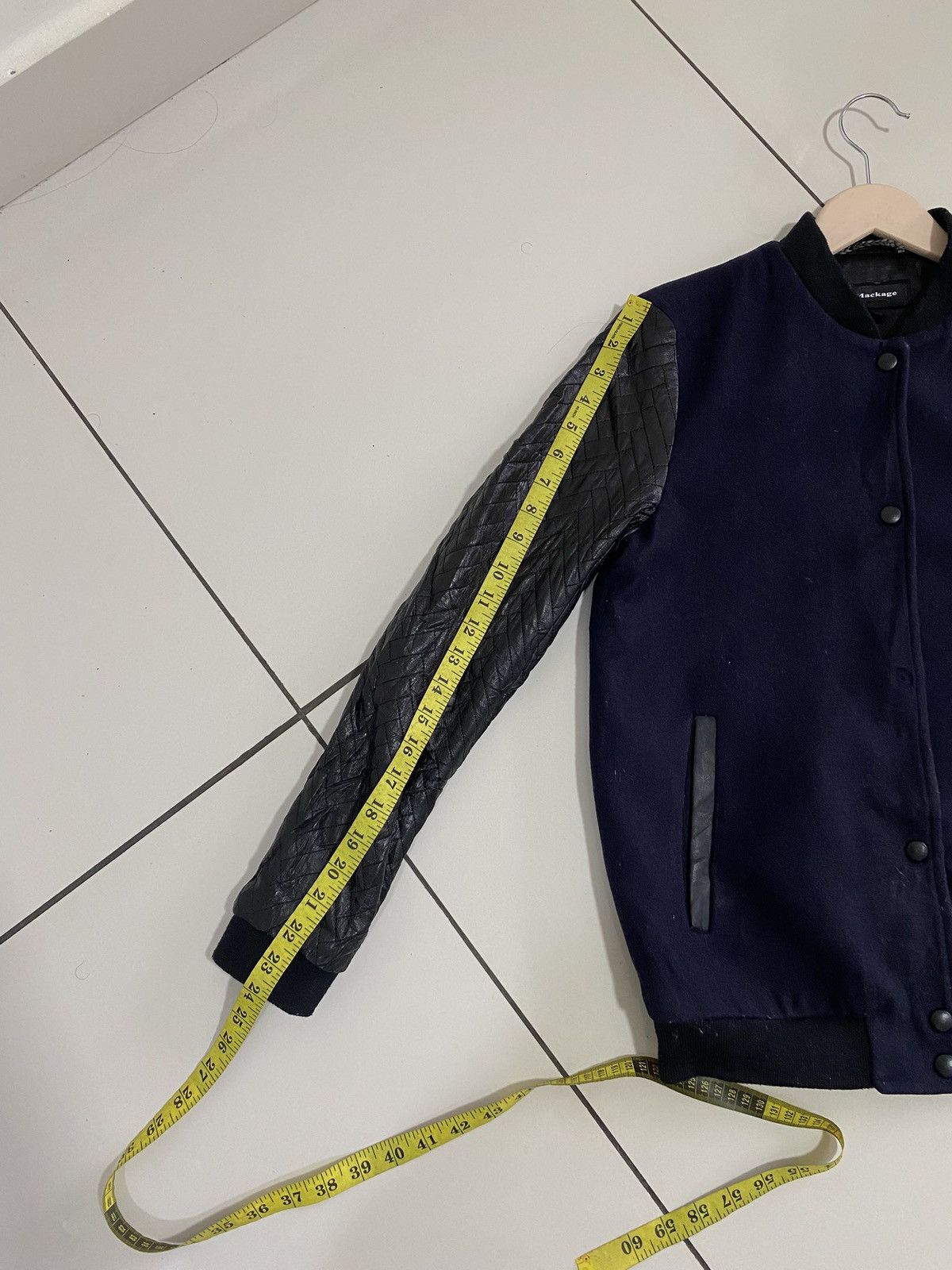 Mackage Mackage bomber jacket navy blue wool Size US M / EU 48-50 / 2 - 18 Thumbnail