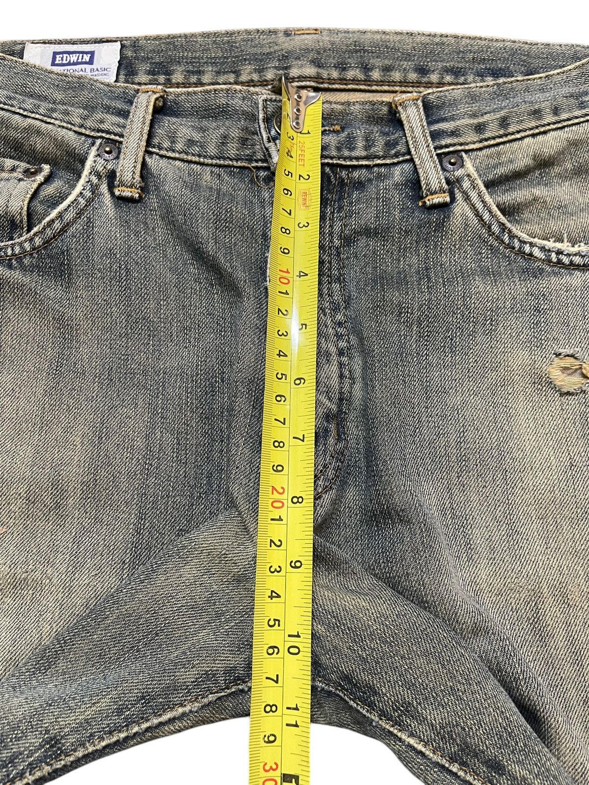 Edwin Vintage Edwin Faded Wash Distressed Loose Jeans Size US 32 / EU 48 - 17 Thumbnail