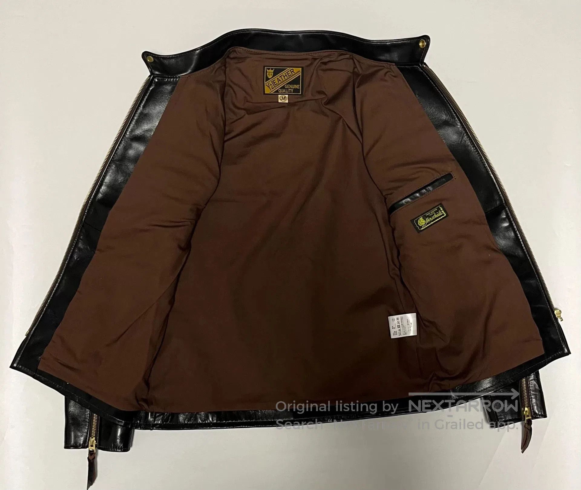 Y'2 Leather black leather jacket by Y'2 Leather. Size US M / EU 48-50 / 2 - 6 Thumbnail