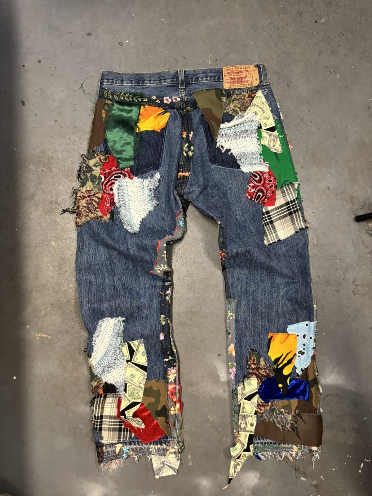 Levi's DirtyMoney x Levis Patchwork Denim Size US 36 / EU 52 - 5 Thumbnail