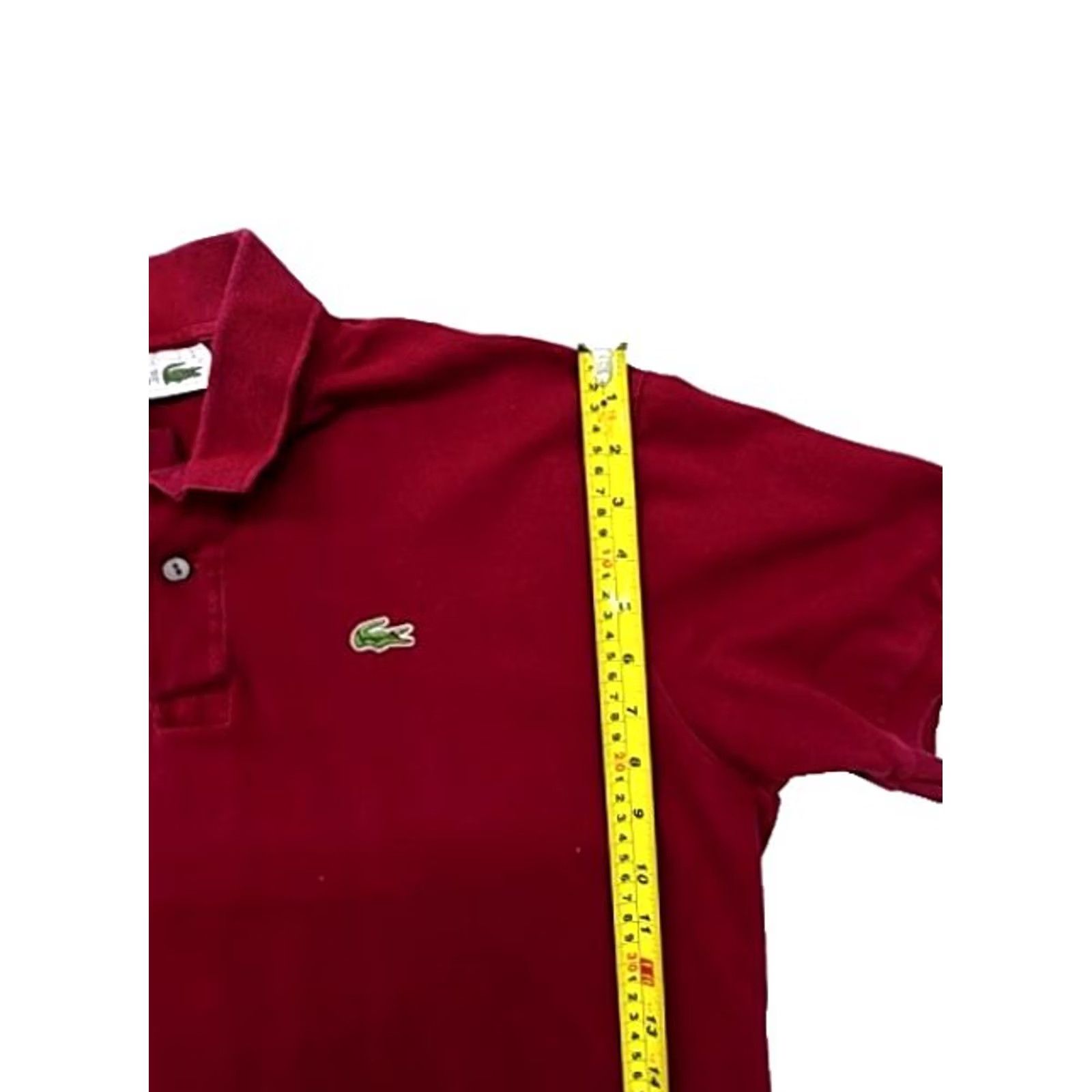 Lacoste Lacoste Red Short Sleeve Polo Shirt Mens Regular Croc Logo Spain Polo Shirt Mens Regular L Red Crocodile Logo Spain Size US L / EU 52-54 / 3 - 5 Thumbnail