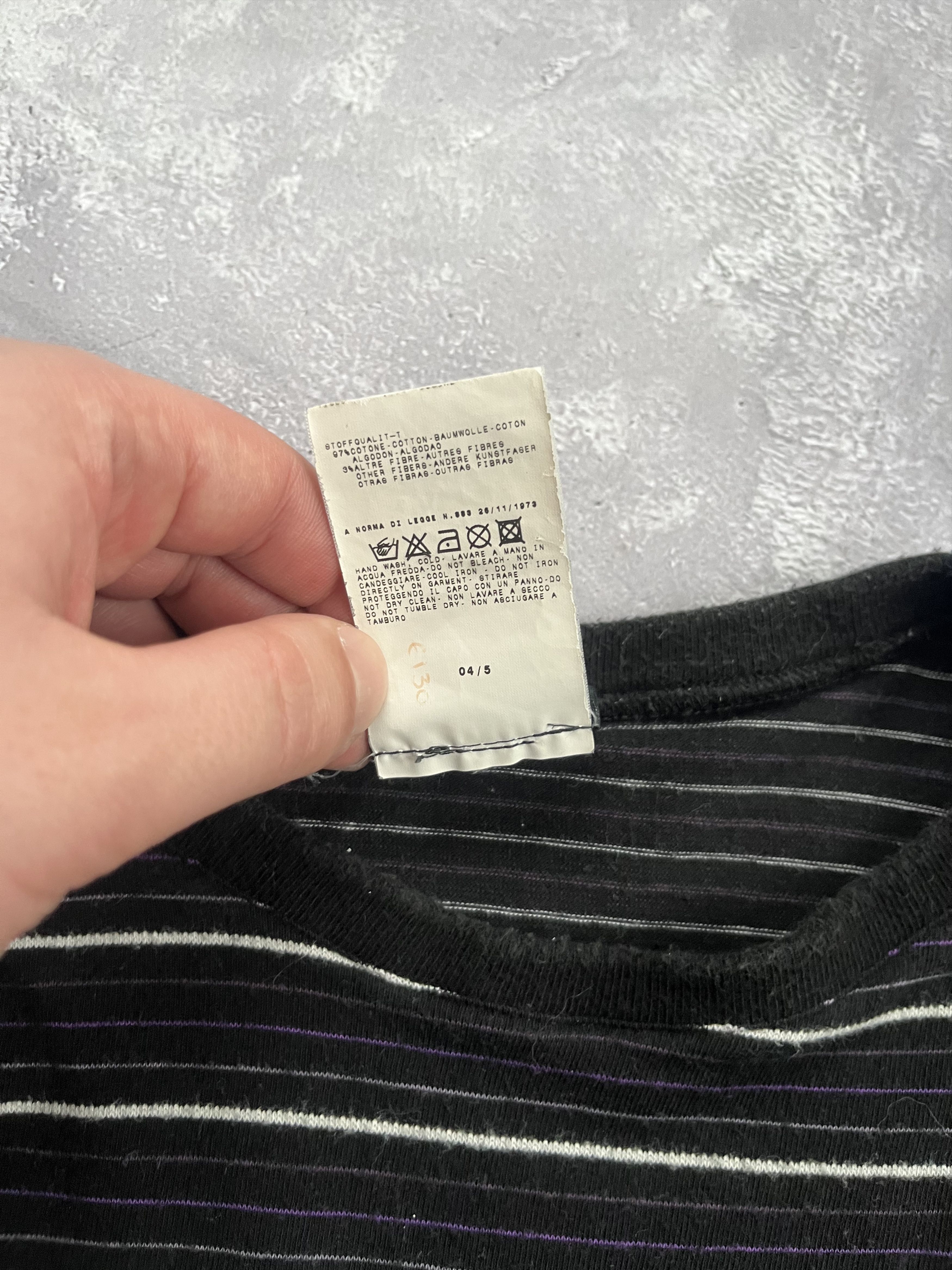 Versus Versace Versus Versace Long Sleeve Tee Lion Logo Striped Y2K Size US S / EU 44-46 / 1 - 7 Thumbnail