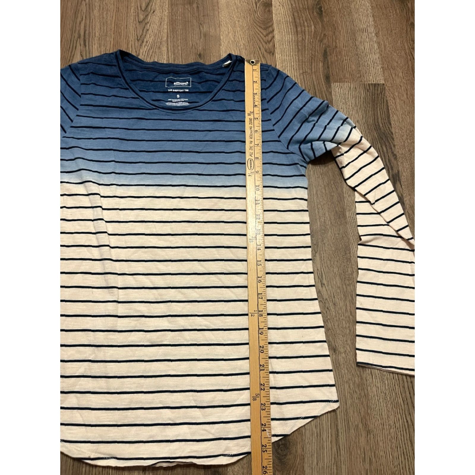 Vintage Sonoma Shirt Women's Size Small Blue White Striped Long Sleeve Modern Casual Size S / US 4 / IT 40 - 6 Thumbnail