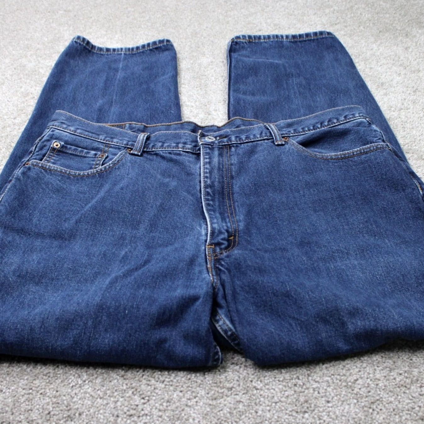 Levi's Levi's 550 Jeans Mens 42x32 Blue Relaxed Straight 5-Pocket Denim Cotton Size US 42 / EU 58 - 2 Thumbnail