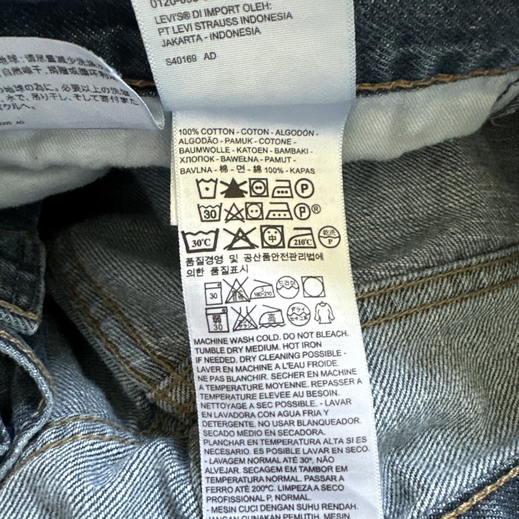 Levi's Levi's 514 Jeans Men 34x32 Straight Denim Pants Dark Wash Blue 5-Pocket Regular Fit Belt Loops USA 500 Series Vintage No Size US 34 / EU 50 - 4 Thumbnail