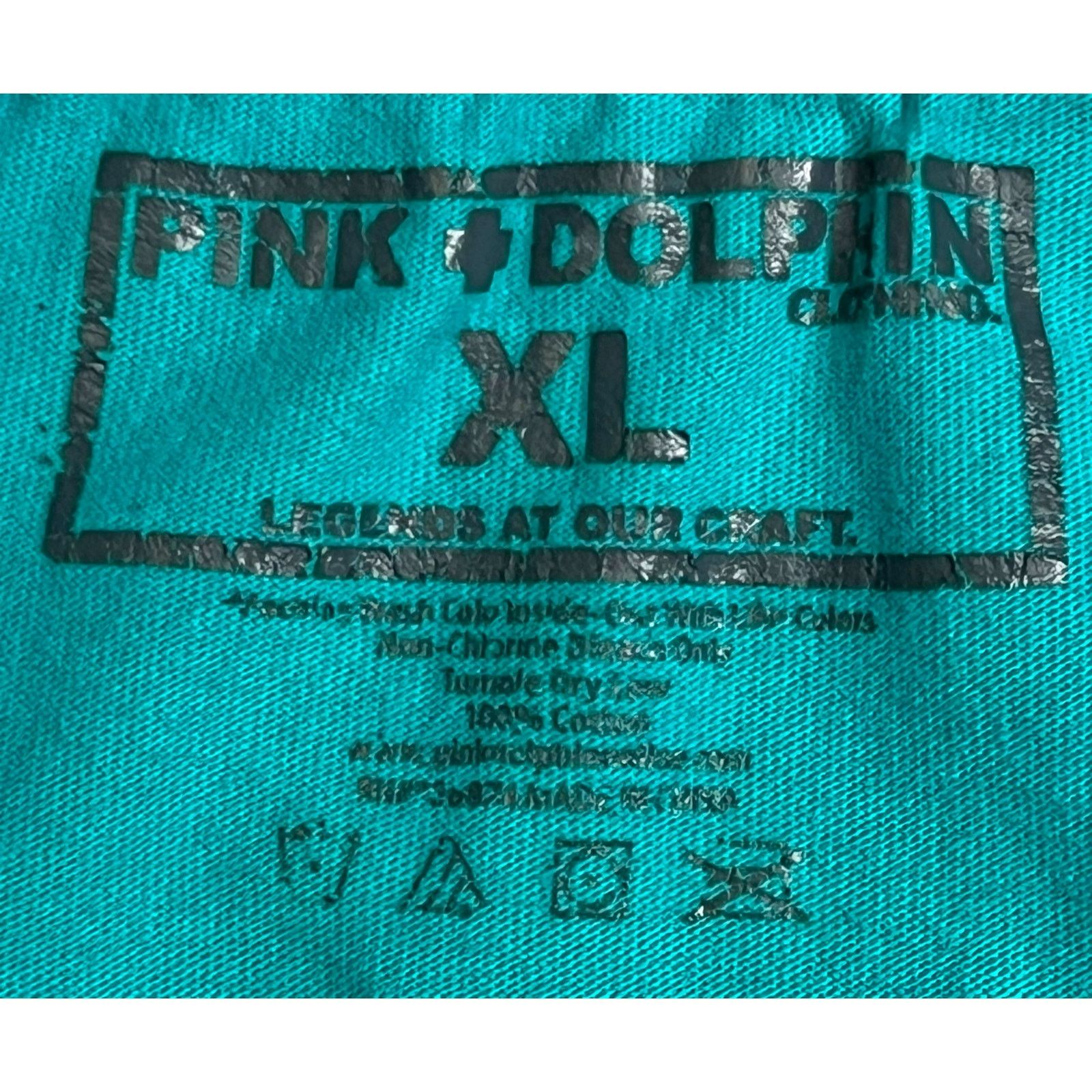 Pink Dolphin Pink Dolphin XL T-Shirt Legends at Our Craft Teal Polka Dot Size US XL / EU 56 / 4 - 3 Thumbnail