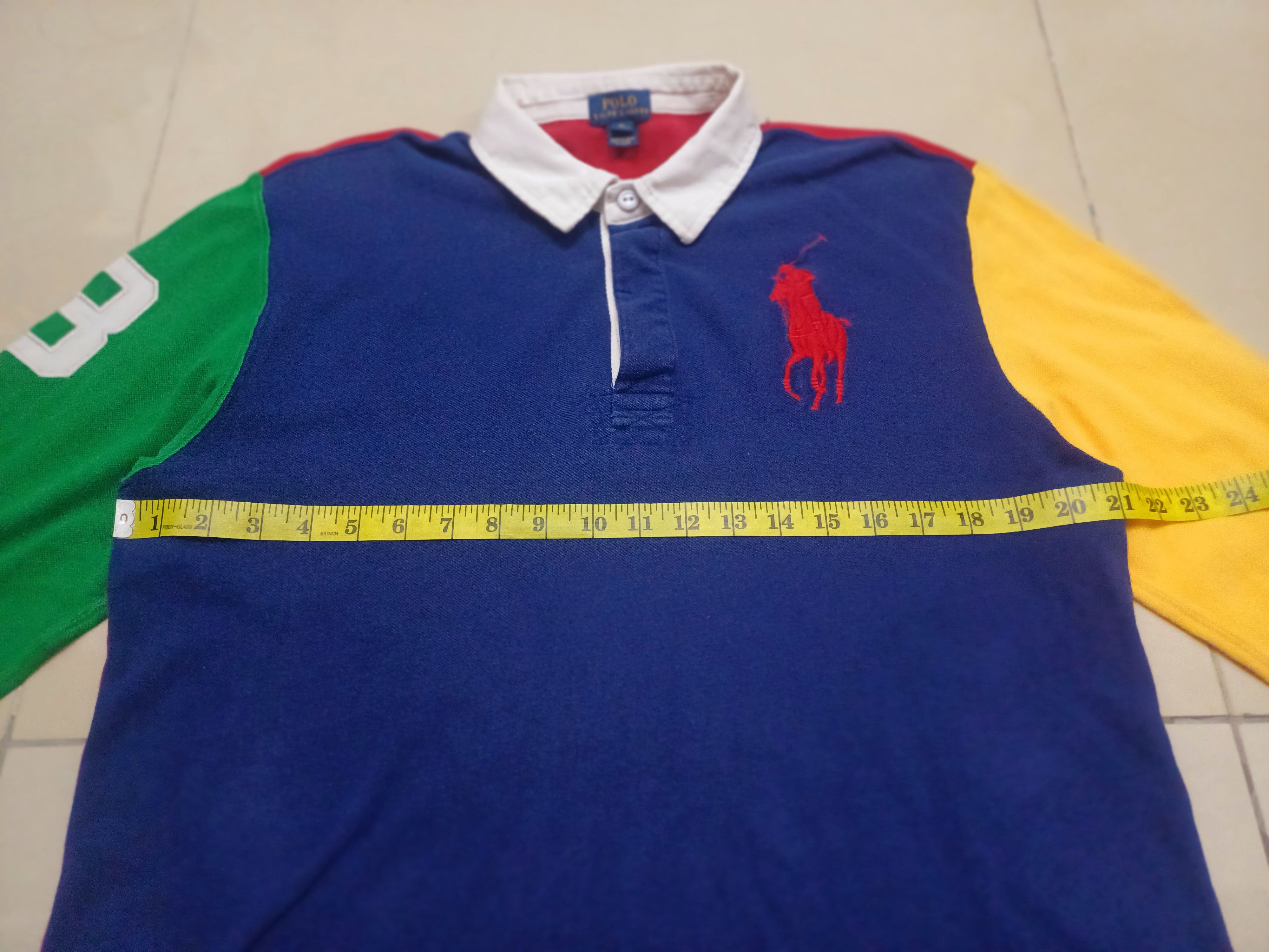Designer × Polo Ralph Lauren × Rugby Ralph Lauren Nice block colour polo no. 3 rugby design 🔥🔥🔥 Size US S / EU 44-46 / 1 - 3 Thumbnail