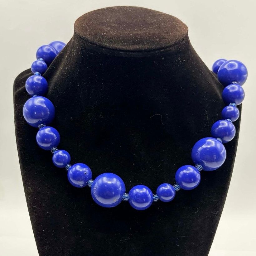 Other Blue Beaded Necklace Size ONE SIZE - 2 Thumbnail