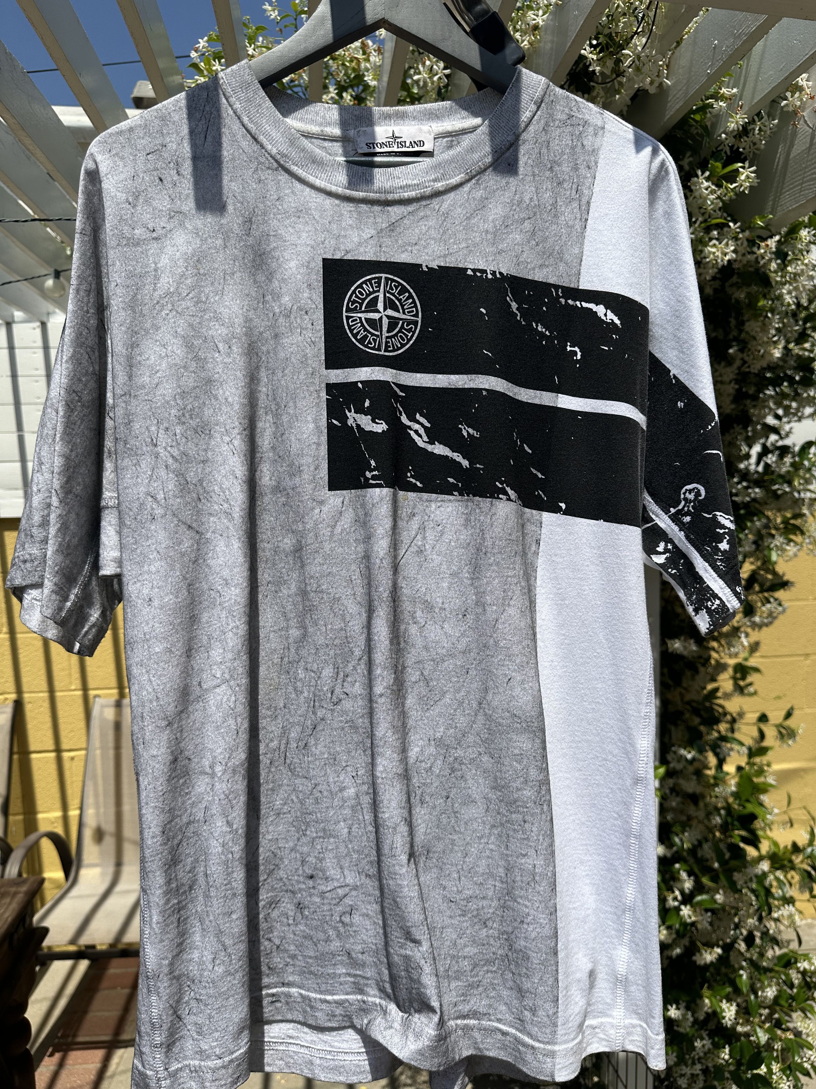 Stone Island Stone Island Dust One Tee - Asphalt Size US L / EU 52-54 / 3 - 1 Thumbnail