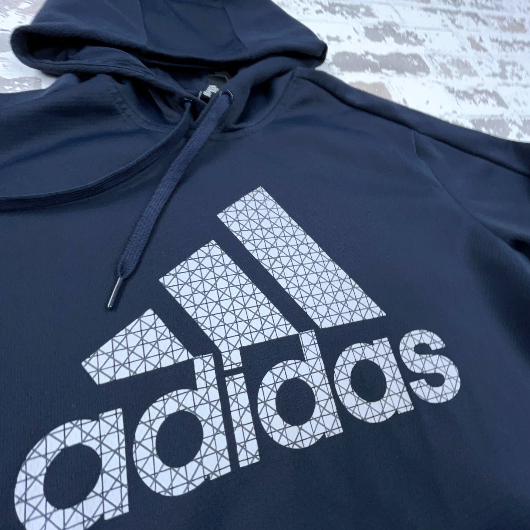 Adidas Adidas Hoodie Men Medium Blue Gray Clima Warm Pullover Sweatshirt Logo Colorblock Size US M / EU 48-50 / 2 - 3 Thumbnail