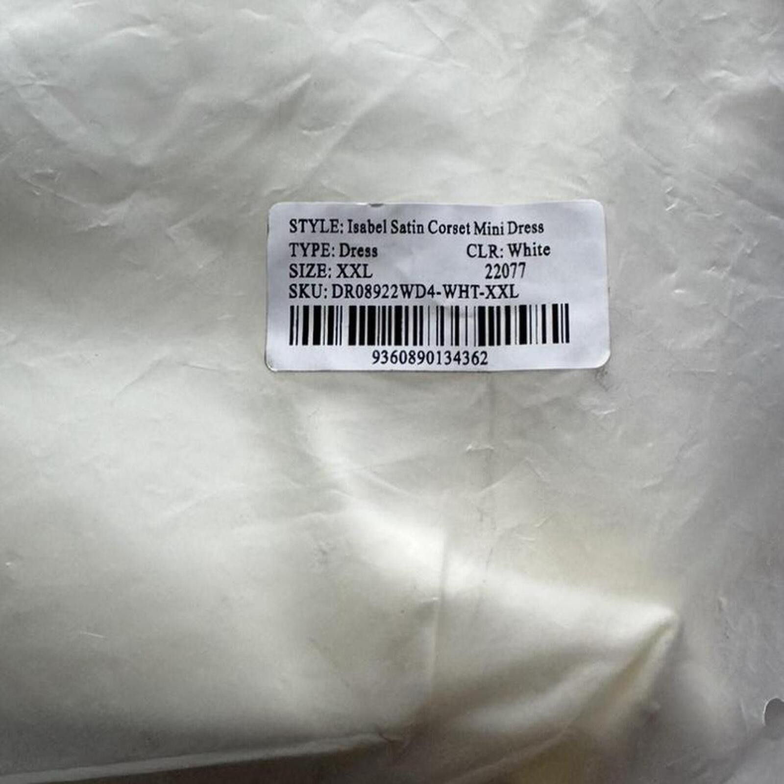 Other Meshki - Isabel Satin Corset Mini Dress Size XXL / US 16-18 / IT 52-54 - 6 Thumbnail