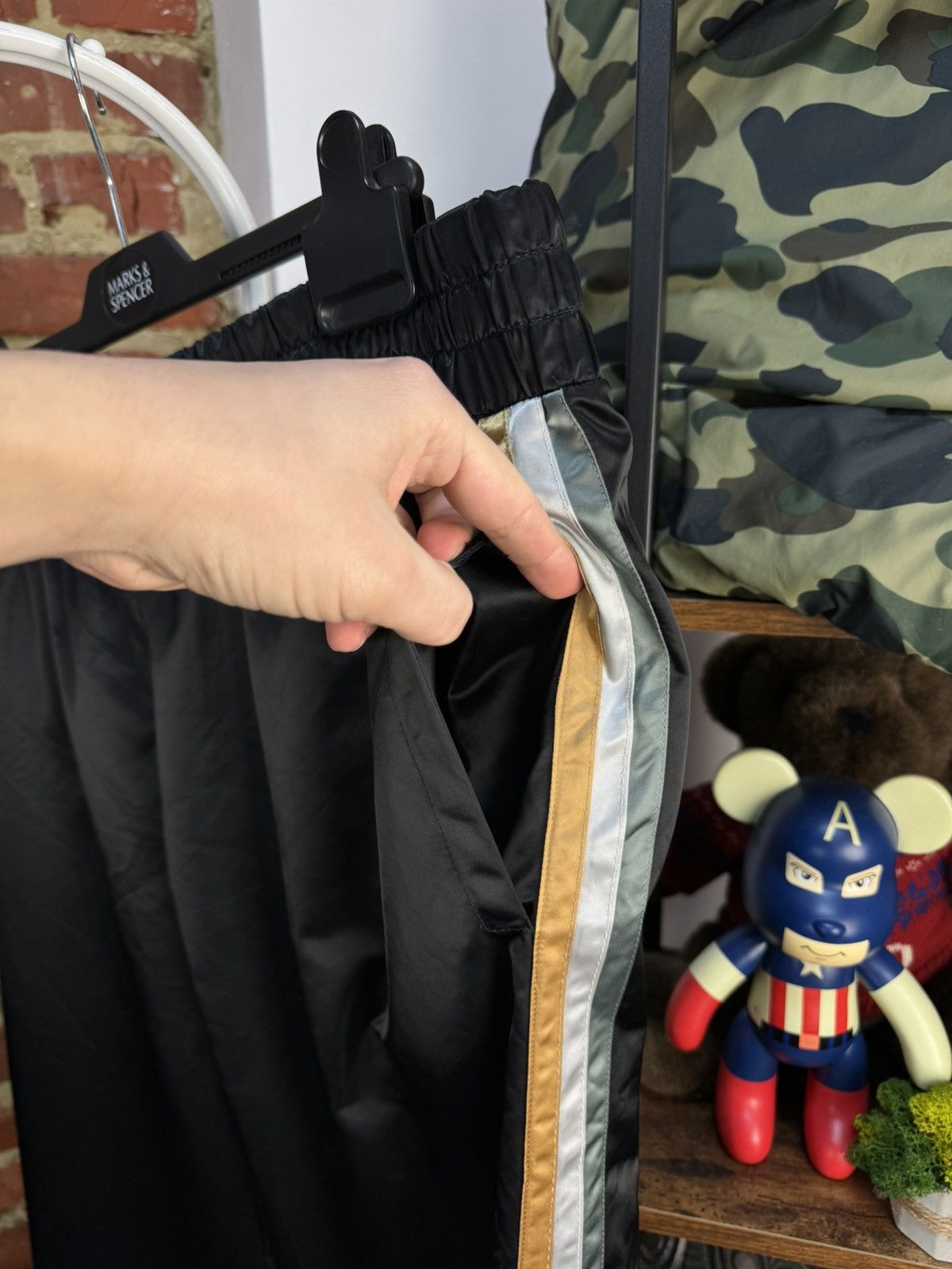 Designer × Dolce & Gabbana Dolce Gabbana Black Nylon Boxer Pants Three Strip Size US 34 / EU 50 - 7 Thumbnail