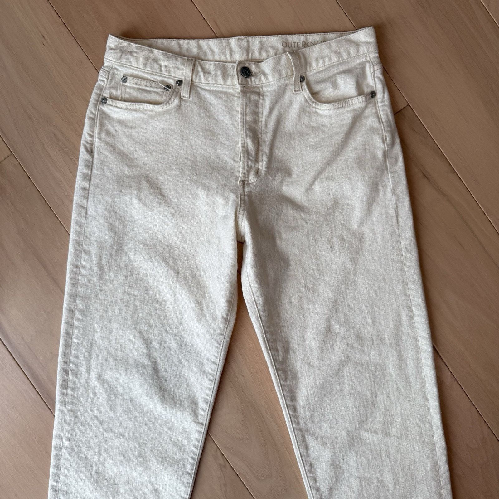Outerknown Outerknown Fillmore Boyfriend Jeans Women's 31 White Glam Size 31" - 3 Thumbnail
