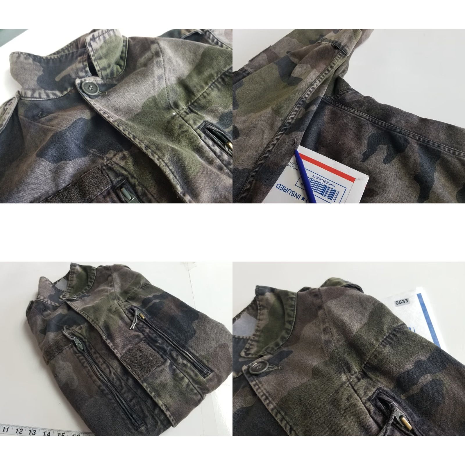 Vintage Lucky Brand Camo Jacket Women’s Small Canvas Green Long Sleeve Military Button Down Denim Jacket Size S / US 4 / IT 40 - 10 Thumbnail
