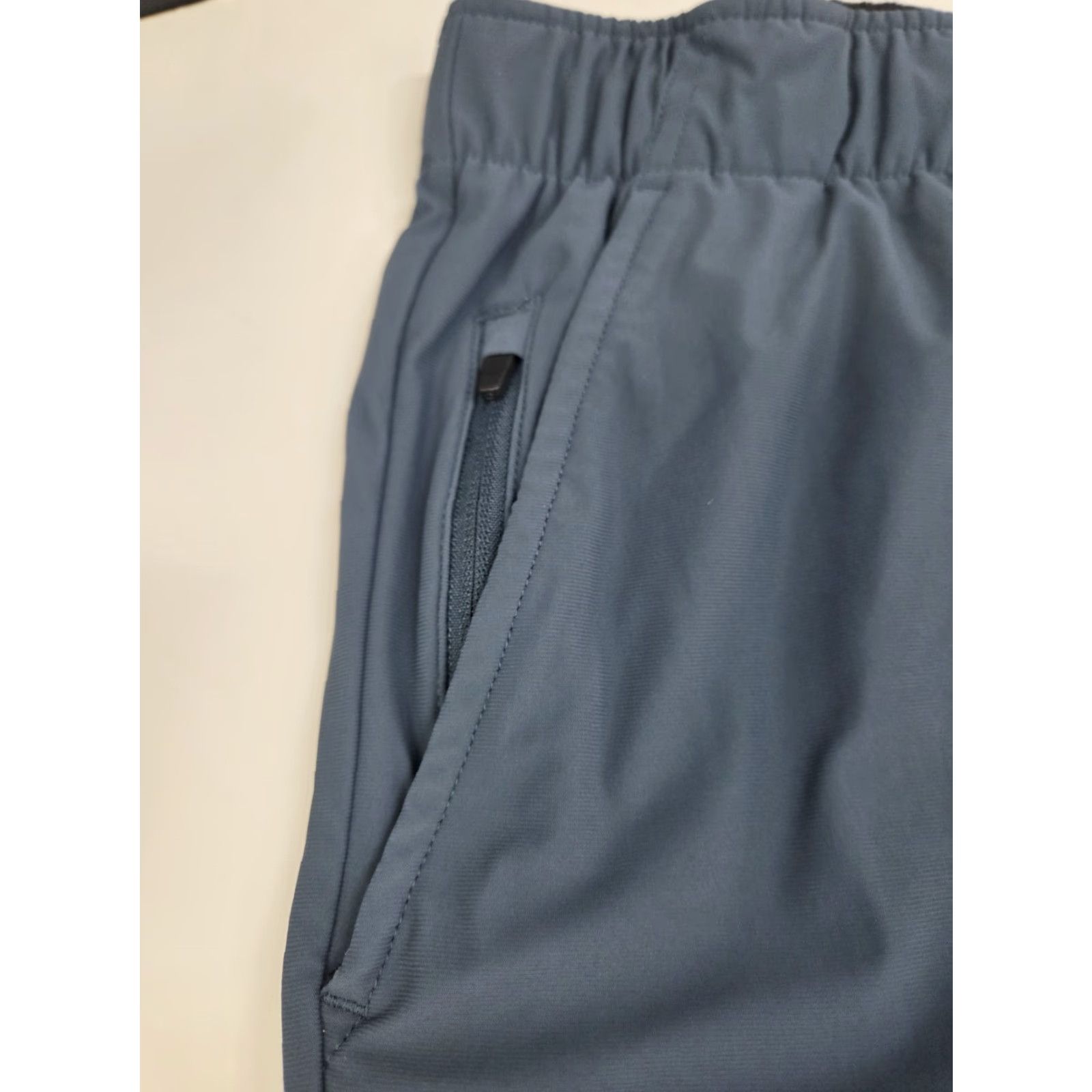 Vintage Glacier Mens Active Performance Pants Blue XL Drawstring Pockets Tapered Athletic 29in Inseam zip front back zip - Winter Summer Spring Fall Size US 36 / EU 52 - 5 Thumbnail
