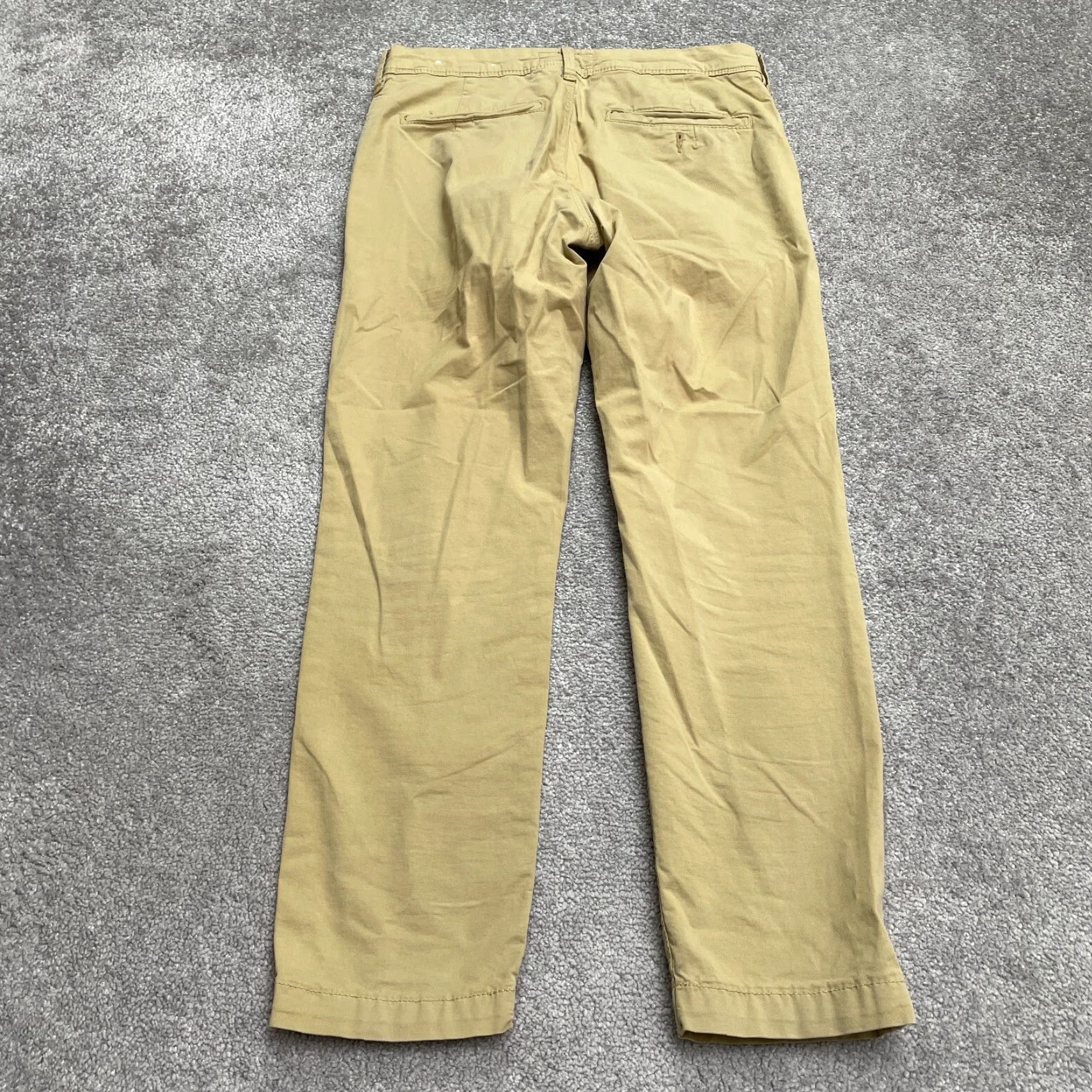 American Eagle Outfitters American Eagle Slim Fit Khaki Pants Mens 30x28 Brown Stretch Casual Workwear Size US 28 / EU 44 - 2 Thumbnail