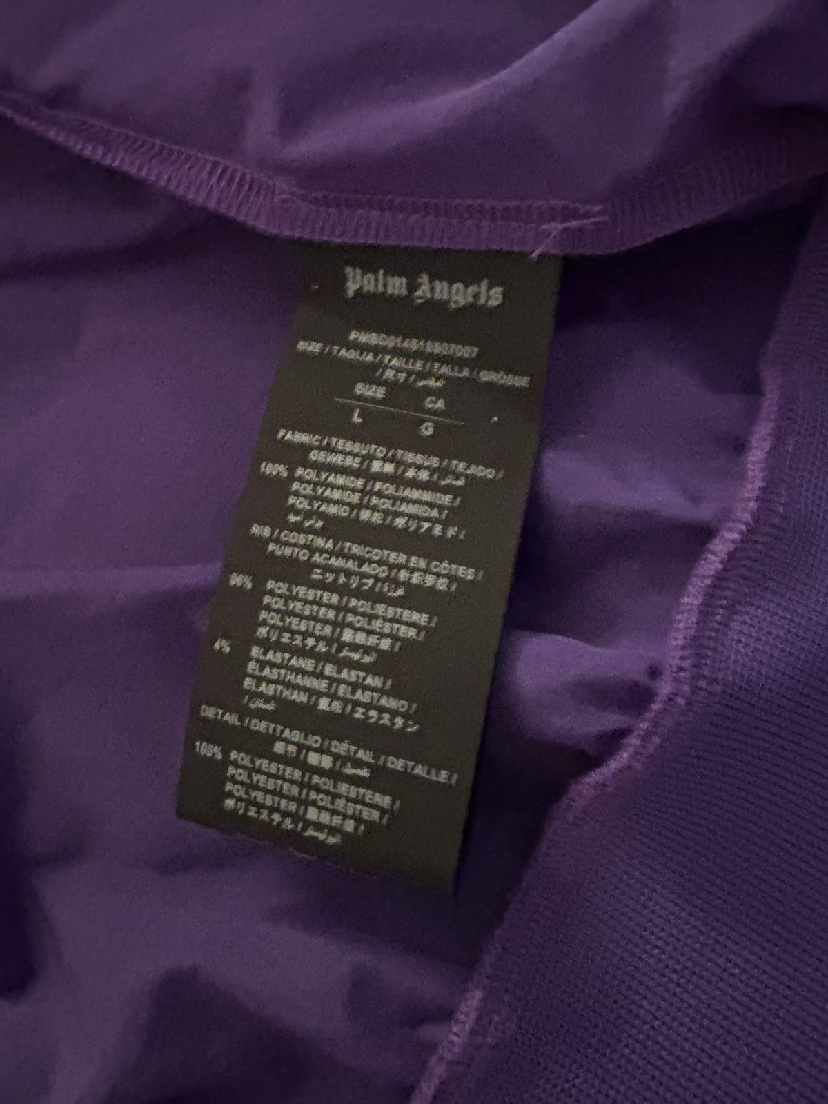 Palm Angels Palm angels purple windbreaker Size US XL / EU 56 / 4 - 4 Thumbnail
