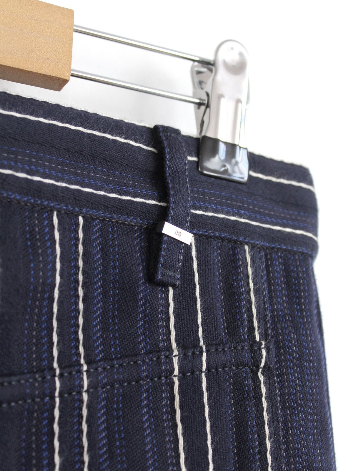 Dior Christian Dior 2019 Navy Striped Cropped Pants Size 27" / US 4 / IT 40 - 7 Thumbnail