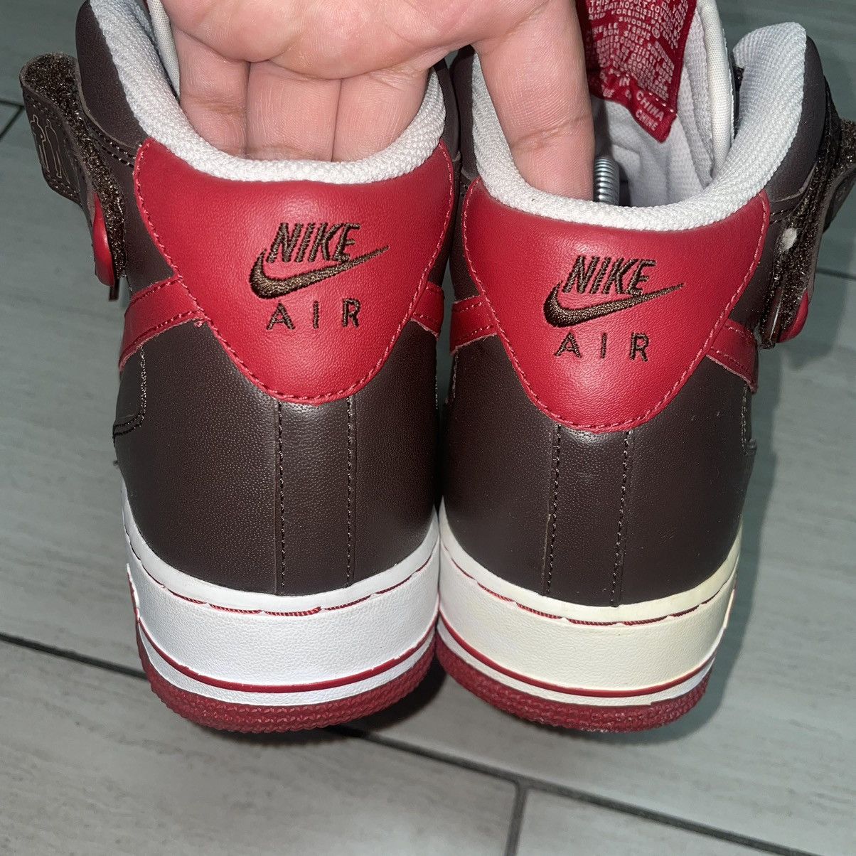 Nike Nike Air Force 1 Cooper Malone Natt Red & Brown RARE Size US 9 / EU 42 - 6 Thumbnail