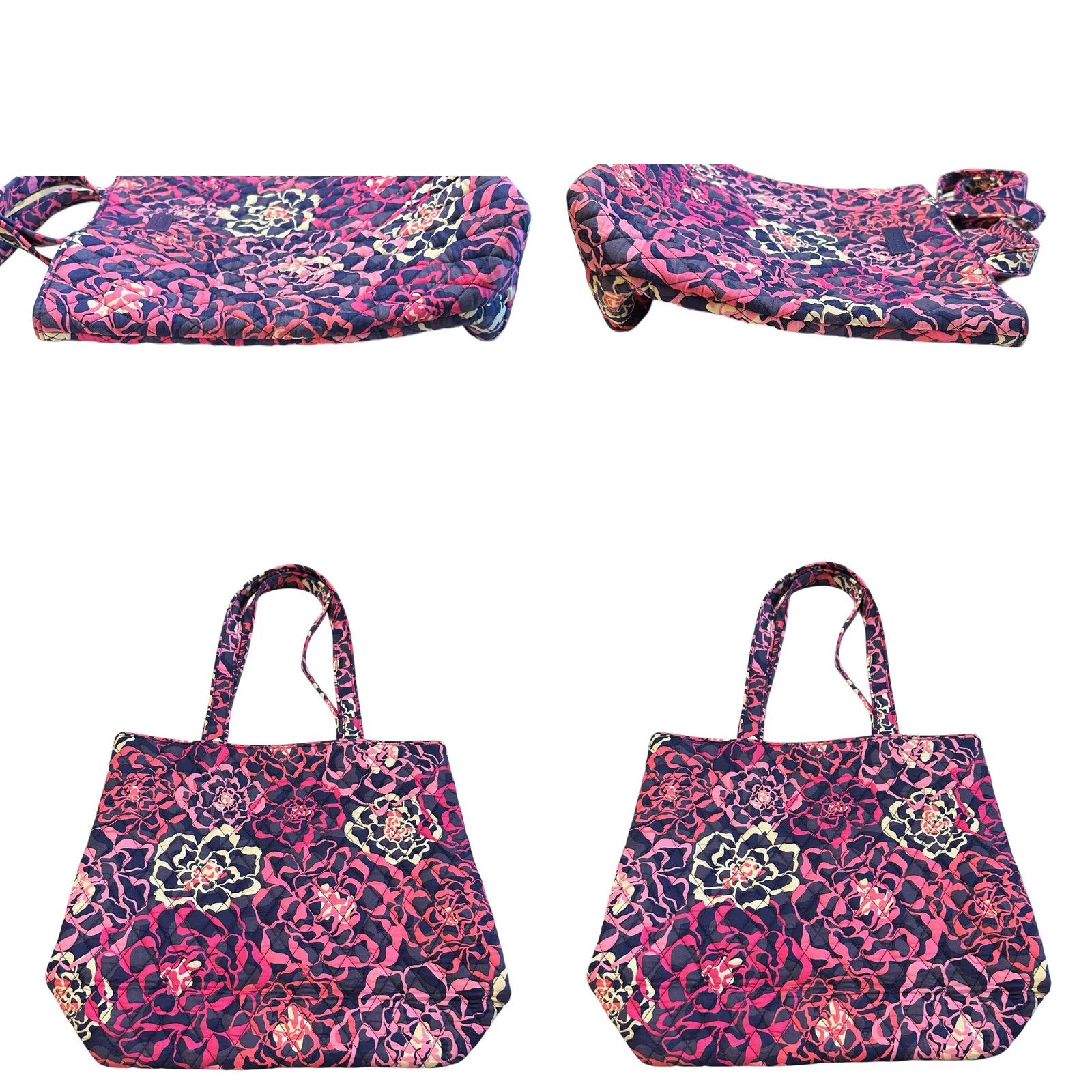 Vintage Vera Vera Bradley KATALINA Pink Purse Floral Women’s Shoulder Handbag Tote Quilted Crossbody? Size ONE SIZE - 9 Thumbnail