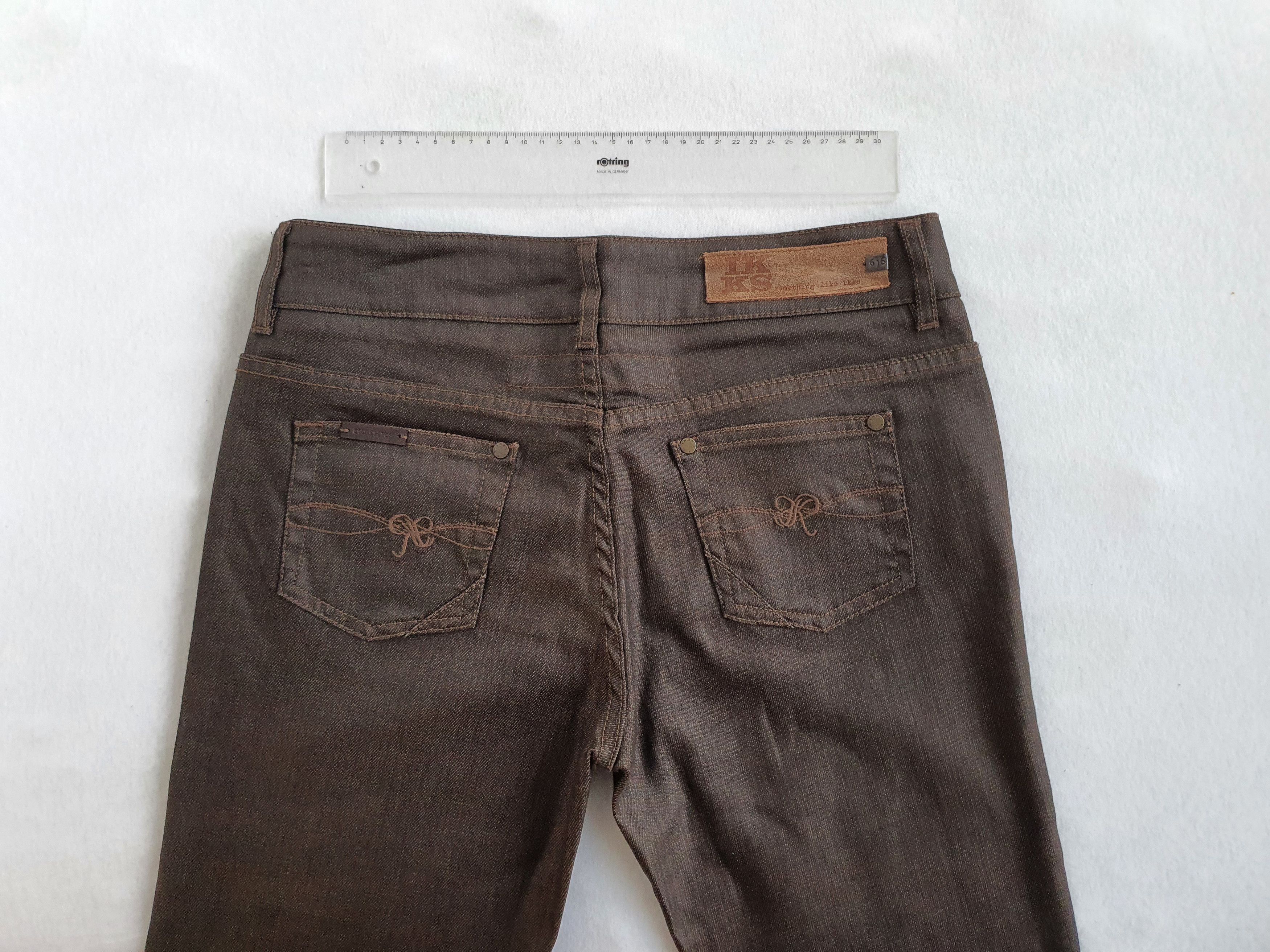 IKKS 0.616 Women's Denim Jeans - Regular Fit - Brown Size 28" / US 6 / IT 42 - 11 Thumbnail