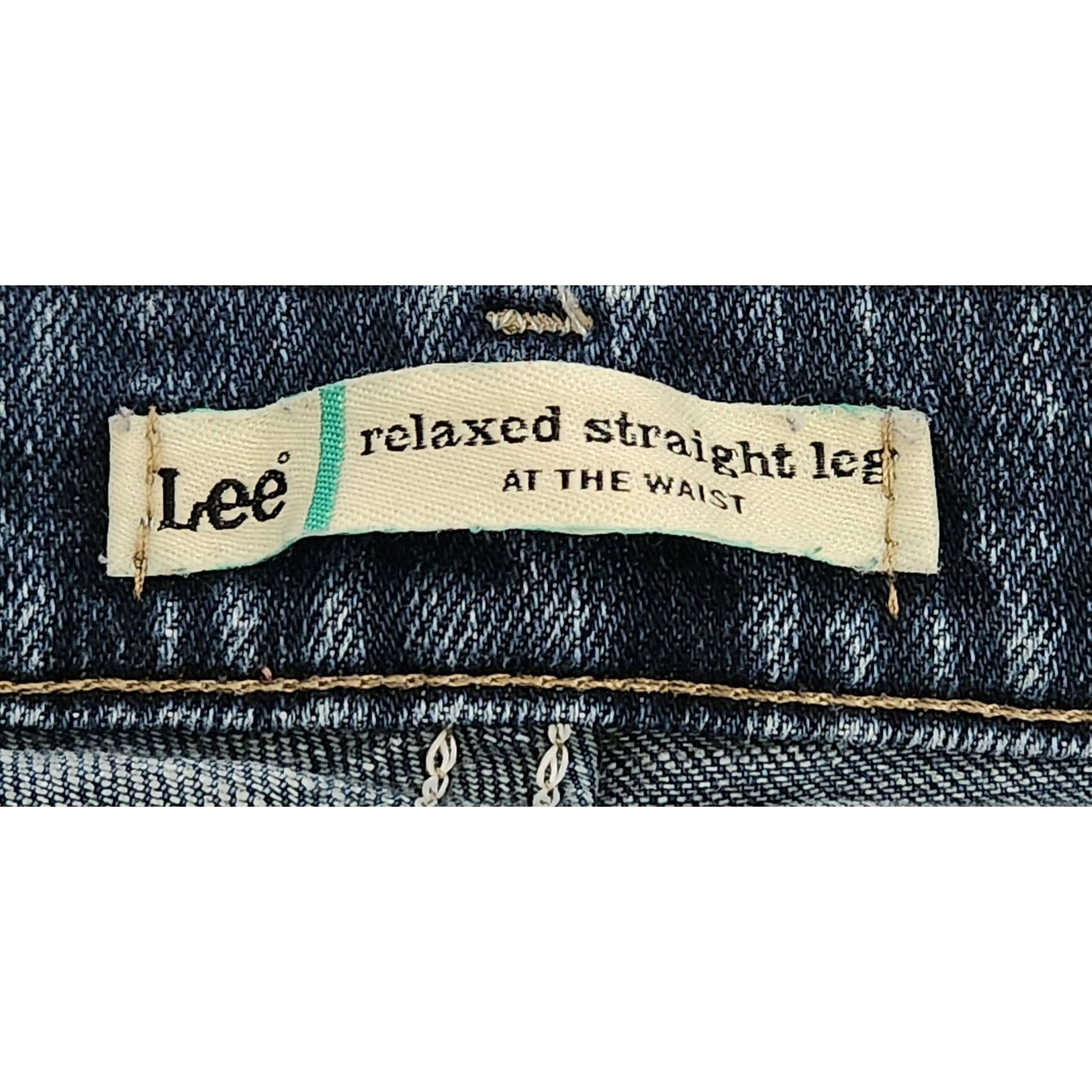 Lee Lee Blue Relaxed Straight Leg 5 Pocket Jeans 16 Long Soft Size 38" / US 16 / IT 52 - 4 Thumbnail