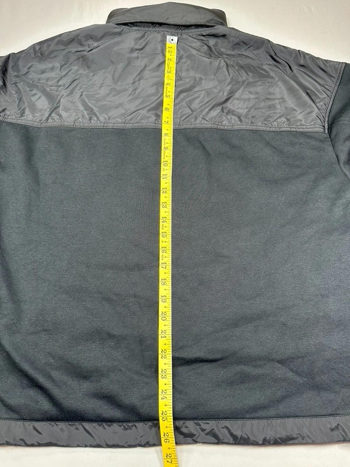 G.H. Bass & Co. Bass Outdoor 1/4 Zip Hood Fleece Zipper Pockets Black Mens L Size US L / EU 52-54 / 3 - 8 Thumbnail