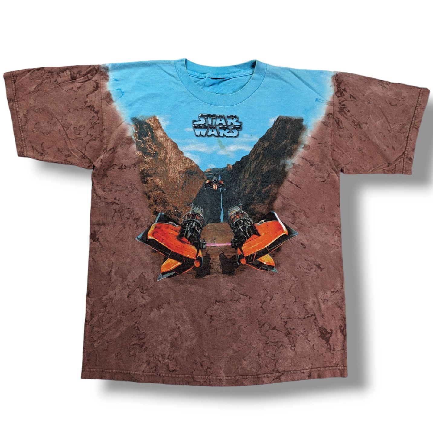 Vintage Star Wars episode pod racer tie dye liquid blue