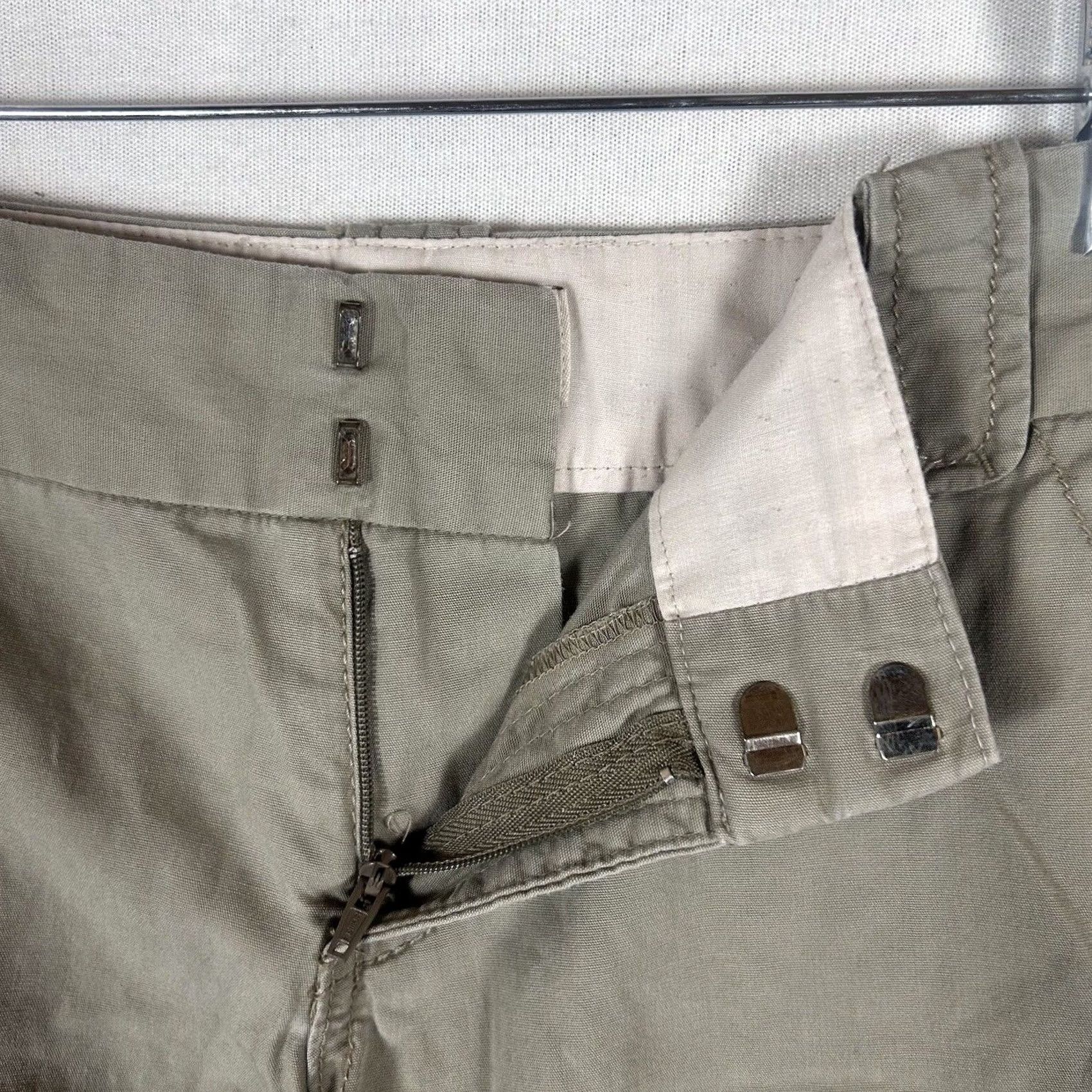 Old Navy Old Navy Women's Chino Shorts Low Rise Size 4 Tan Kerr Basic Summer Hook & Eye Slit Pockets Casual 9.5 Inseam Knit Cotton 100% Vintage: No Size 27" / US 4 / IT 40 - 2 Thumbnail